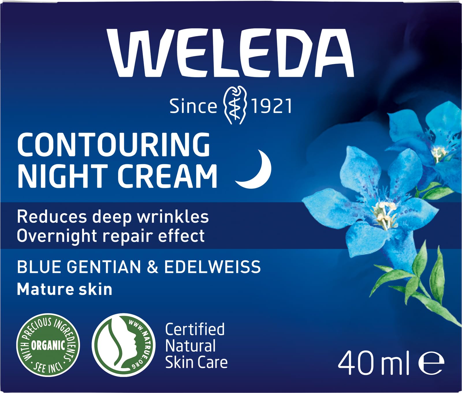 Weleda Contouring Night Face Cream with Blue Gentian & Edelweiss for Wrinkle Reduction 3
