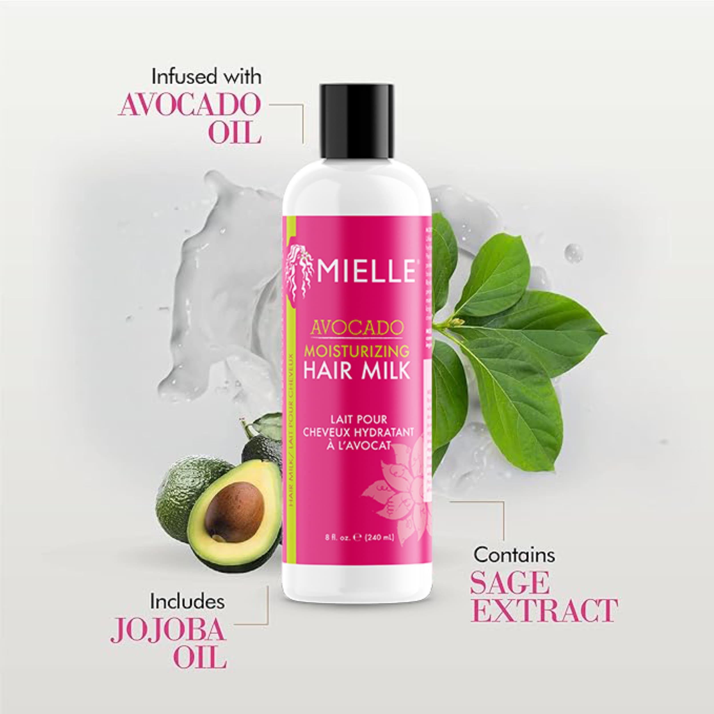 Mielle Avocado Hair Milk Moisturising Lotion for All Hair Types, 227 ml 4