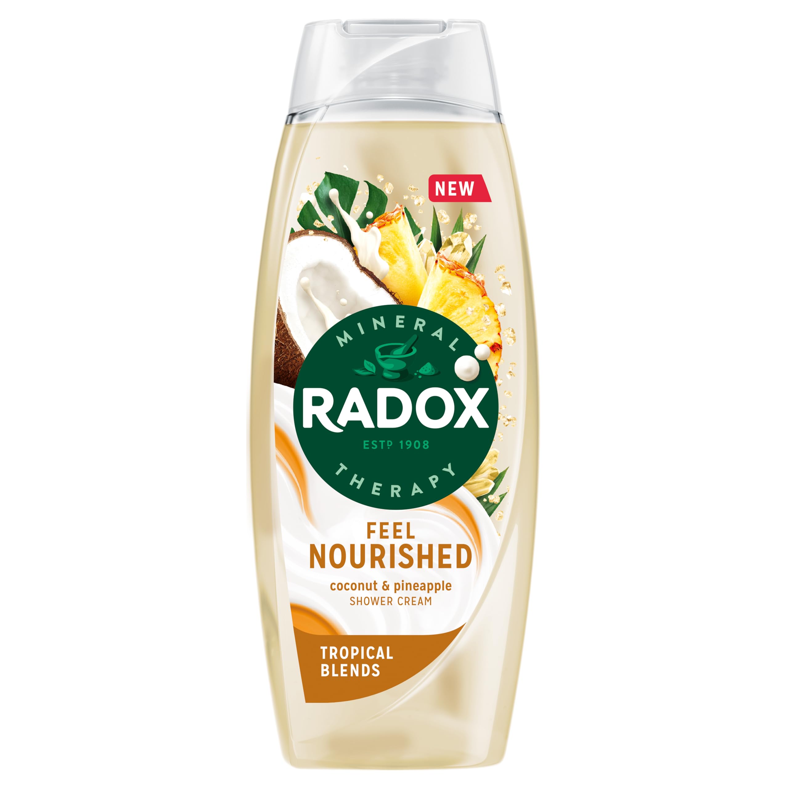 Radox Mineral Therapy Feel Nourished Shower Cream Body Wash with Coconut & Pineapple