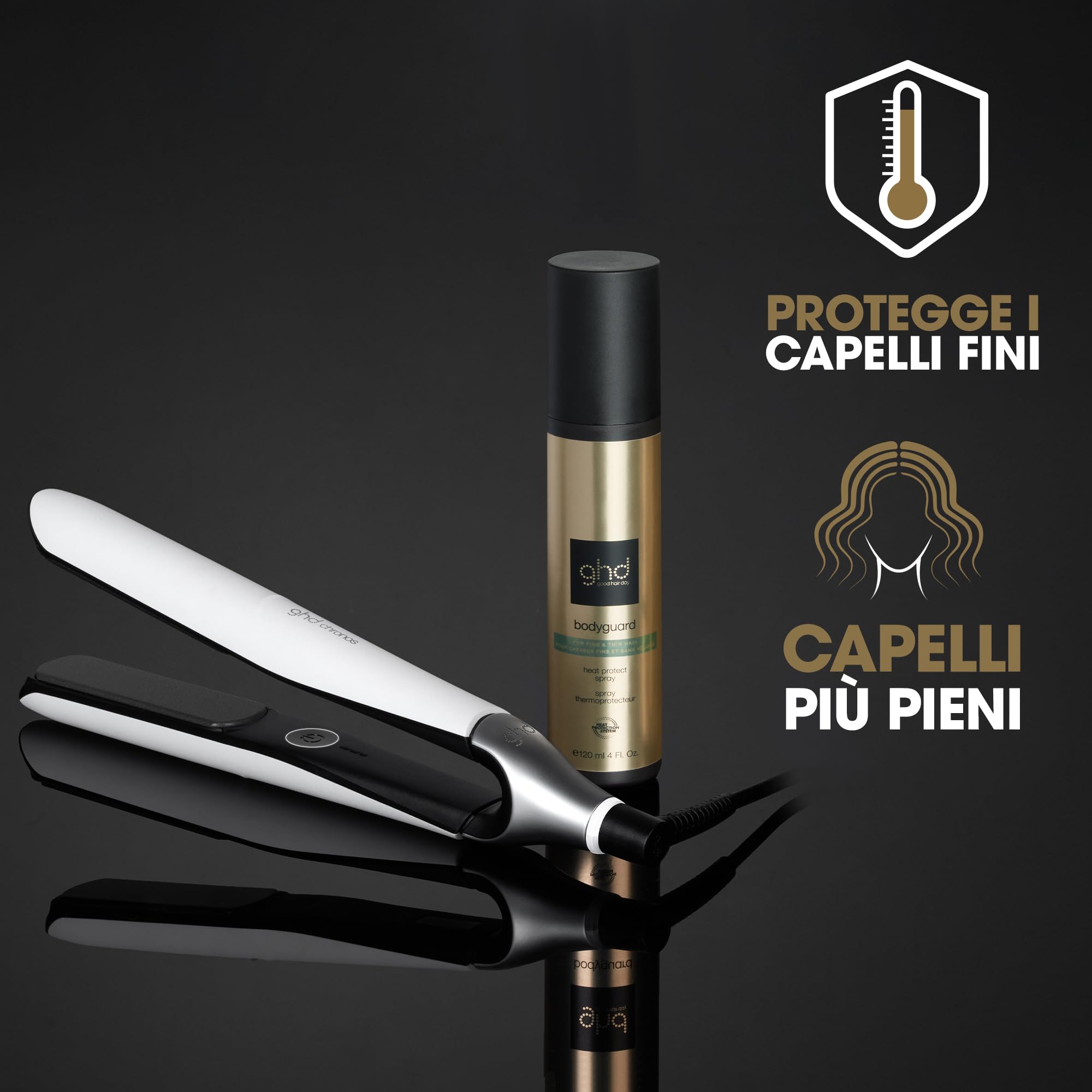 ghd Bodyguard Heat Protect Spray for Fine & Thin Hair, 230°C Protection 6