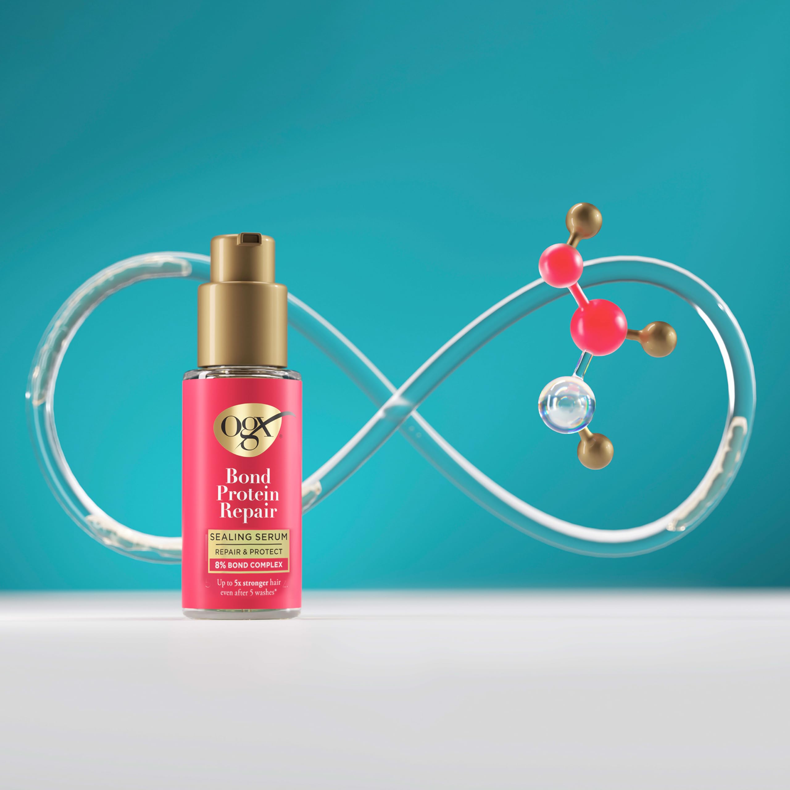 OGX Bond Protein Repair Haarserum mit 8 % Bond Complex für feines Haar, 50 ml 6