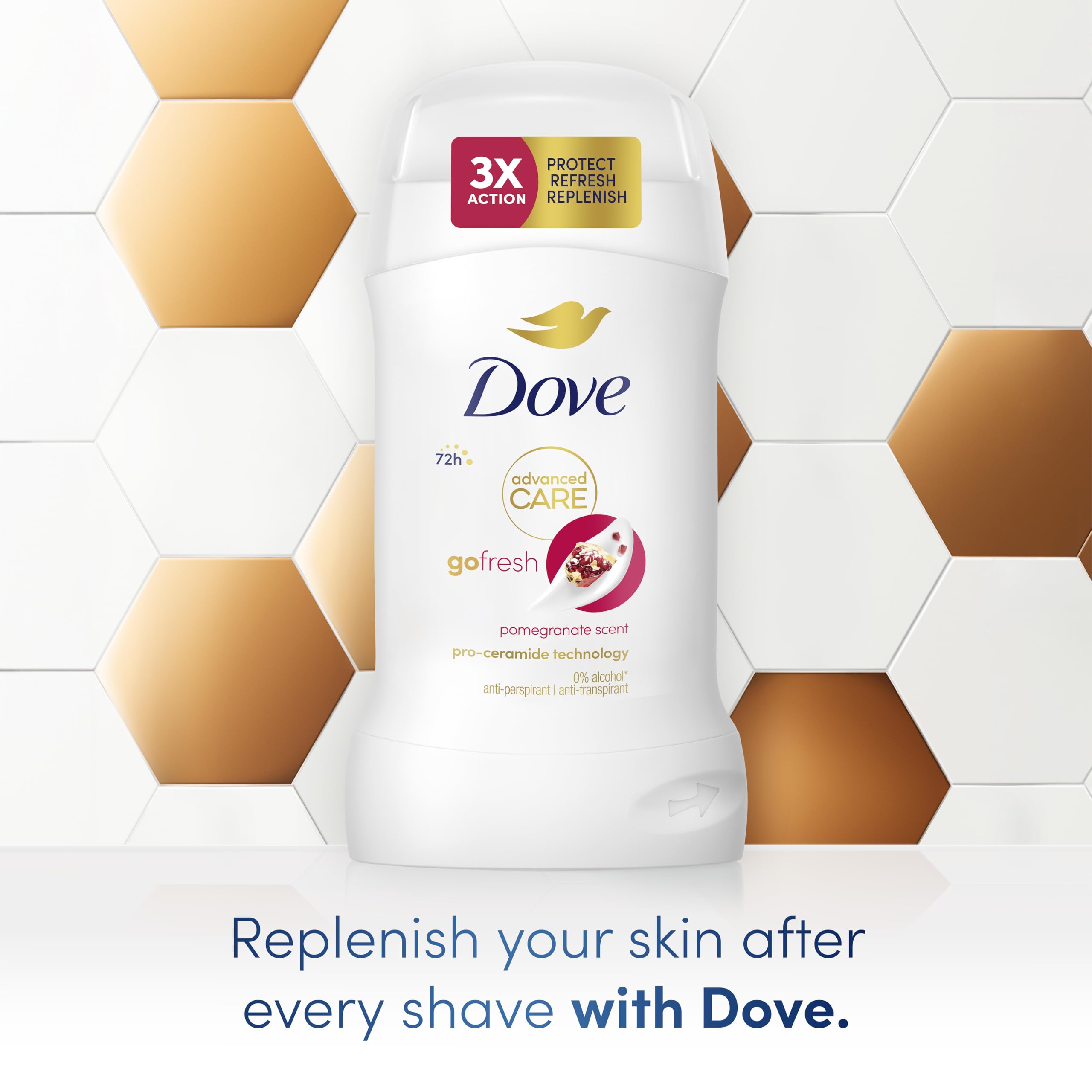 Dove Advanced Care Go Fresh Pomegranate Scent Antiperspirant Deodorant for Women 3