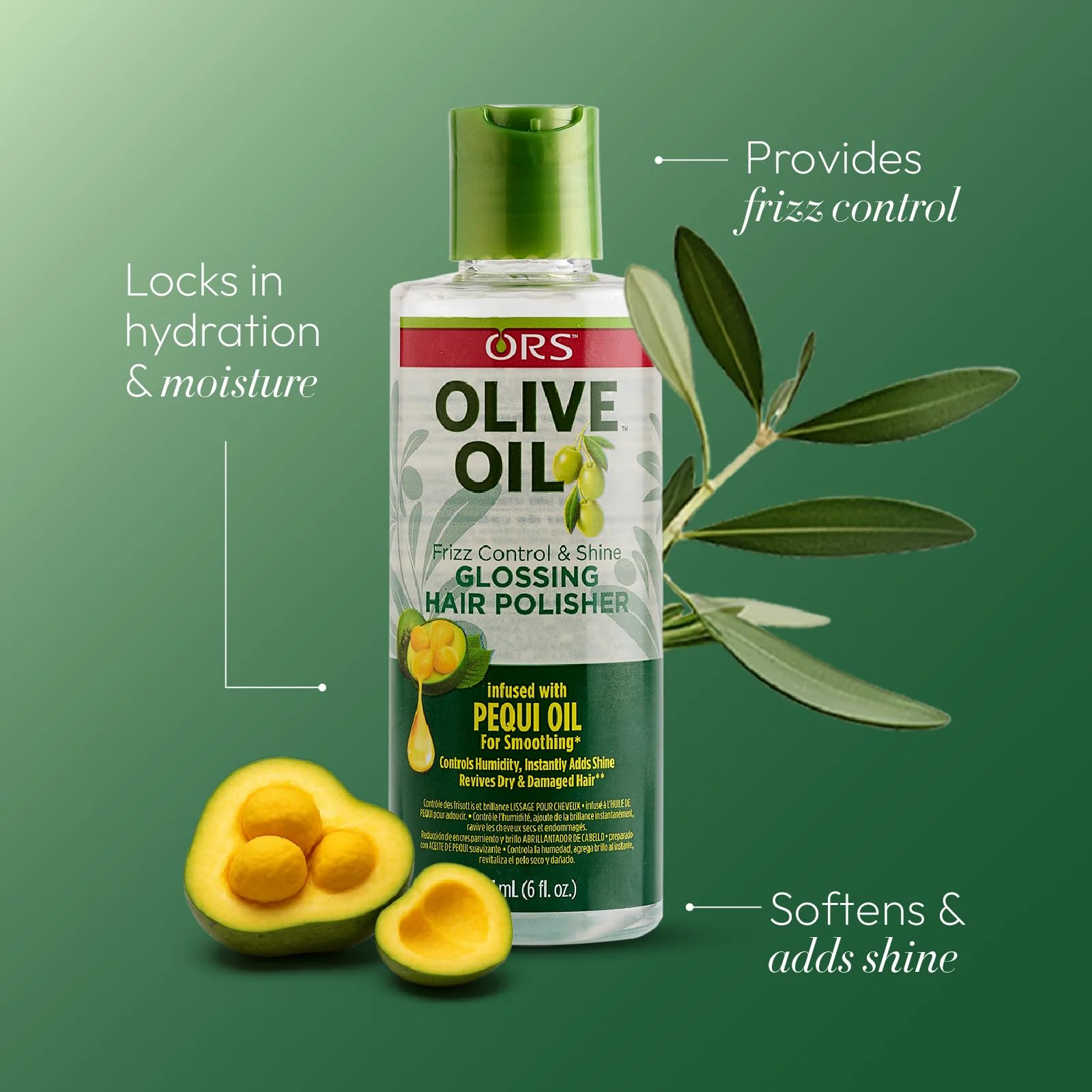 ORS Olive Oil Glossing Hair Polisher 177ml/6floz - Frizz Control and Shine 3