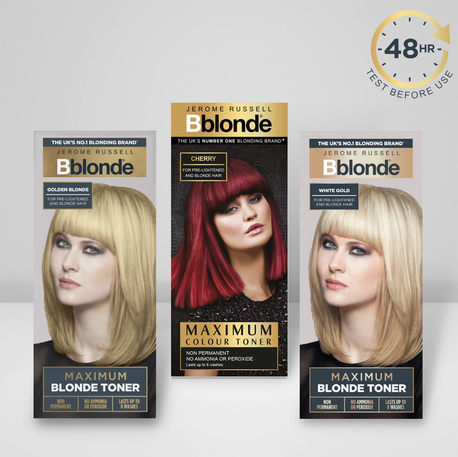 Jerome Russell Bblonde White Gold Maximum Blonde Toner – Non-Permanent, Ammonia & Peroxide Free, Lasts 8 Washes 6