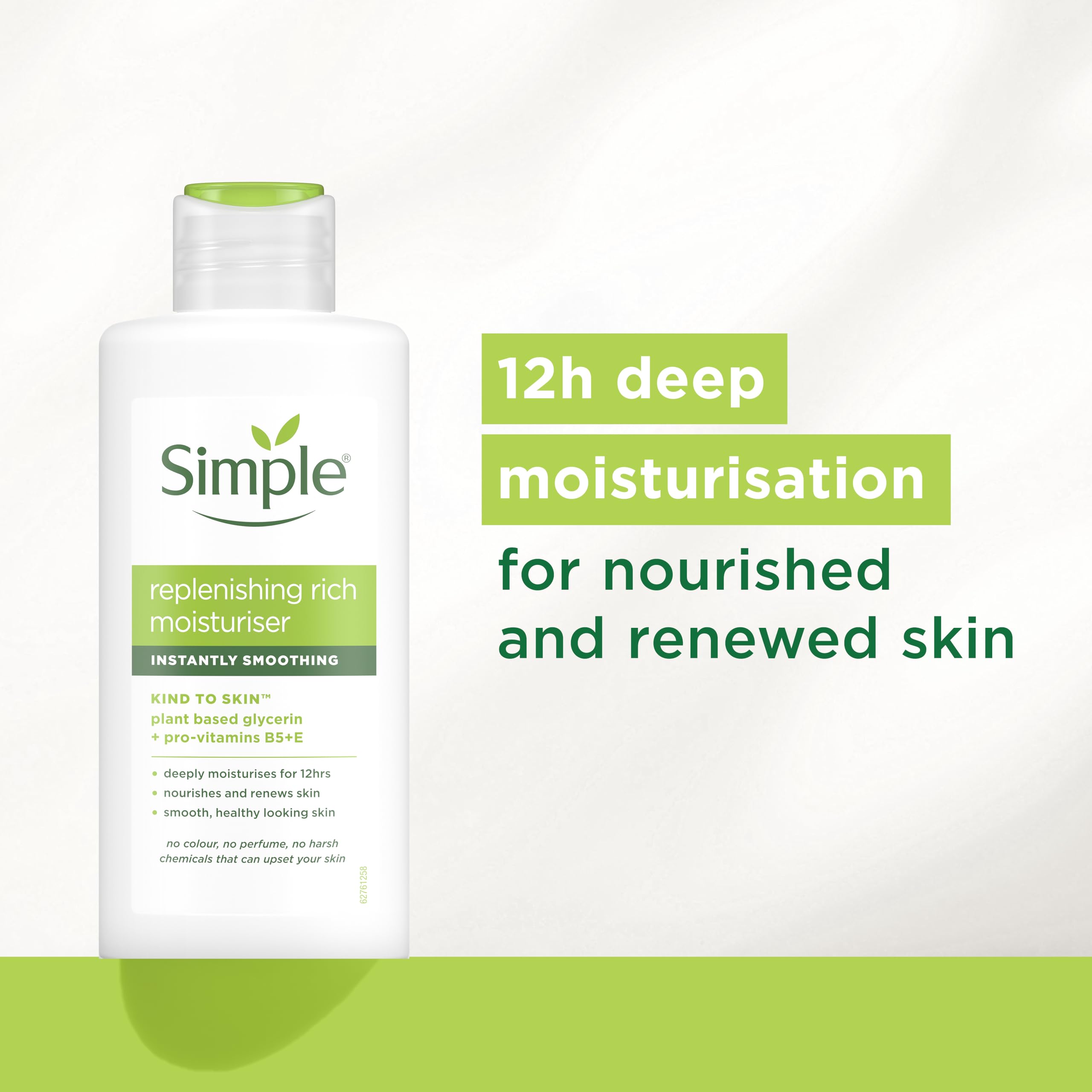 Simple Replenishing Rich Lotion Moisturiser with Pro-Vitamins B5 + E (125 ml)
