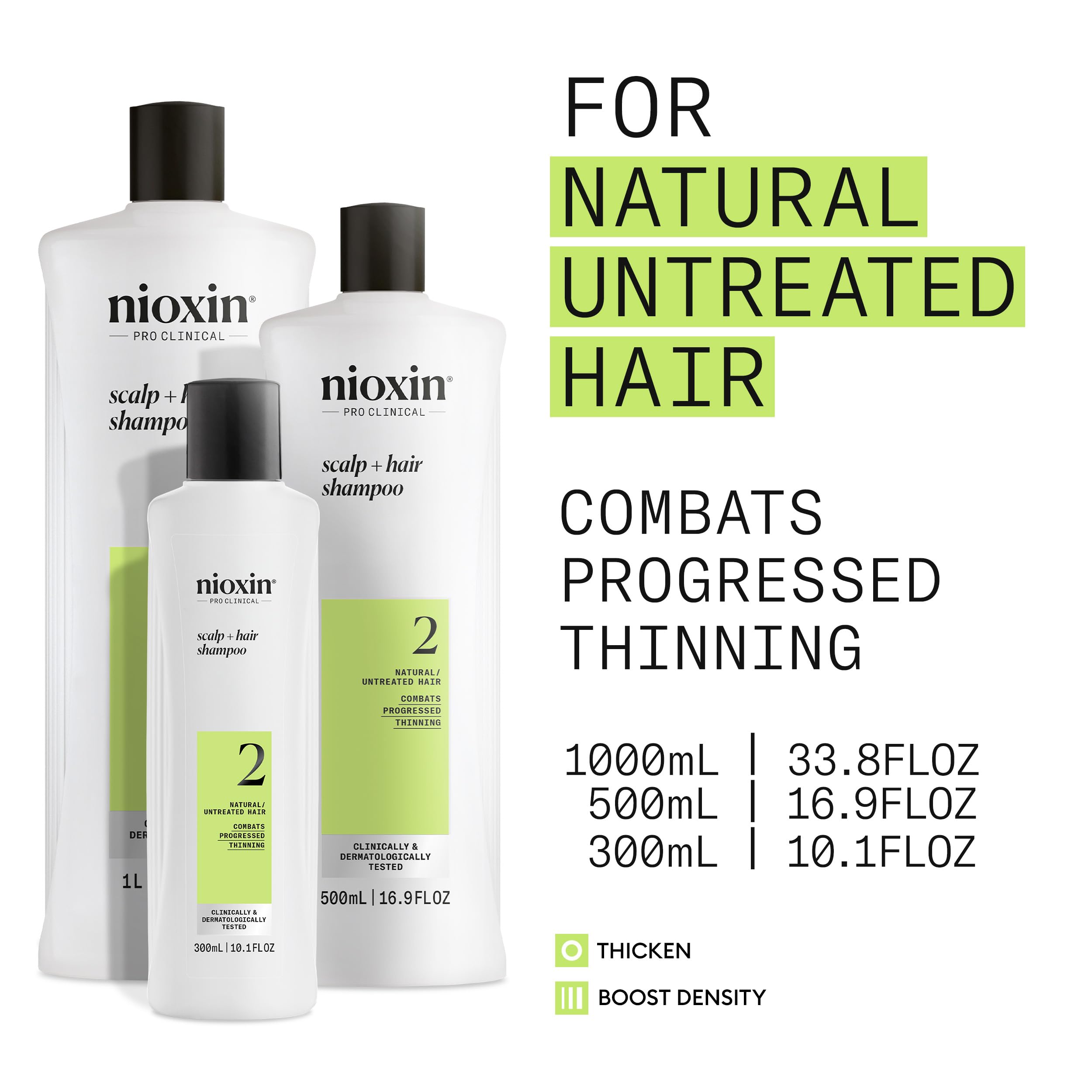 NIOXIN System 2 Scalp + Hair Thickening Shampoo for Progressed Thinning (300ml) 2