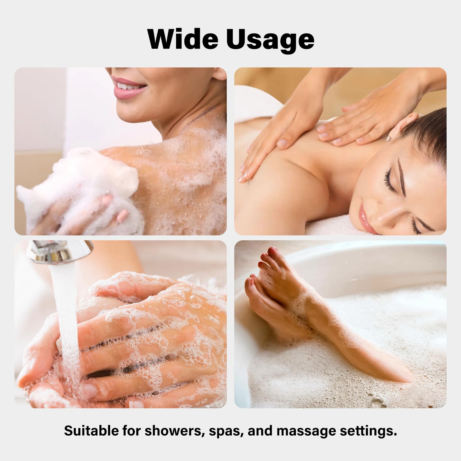 Lafefe 2pcs Exfoliating Shower Gloves Mitts for Dead Skin Removal and Ingrown Hair 6