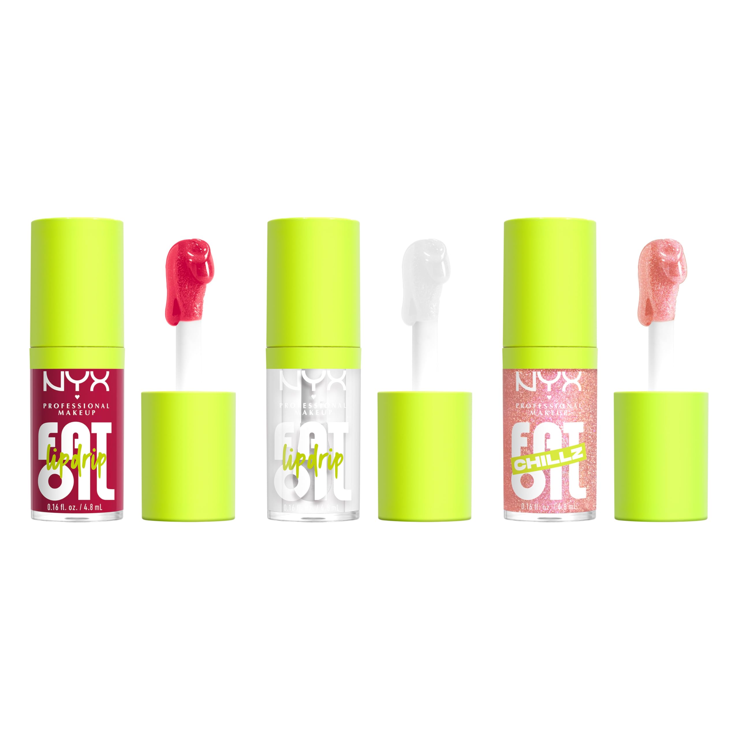 NYX Professional Makeup Holiday Fat Oil Trio Kit Geschenkset - 3 hochglänzende Lipglosse 8