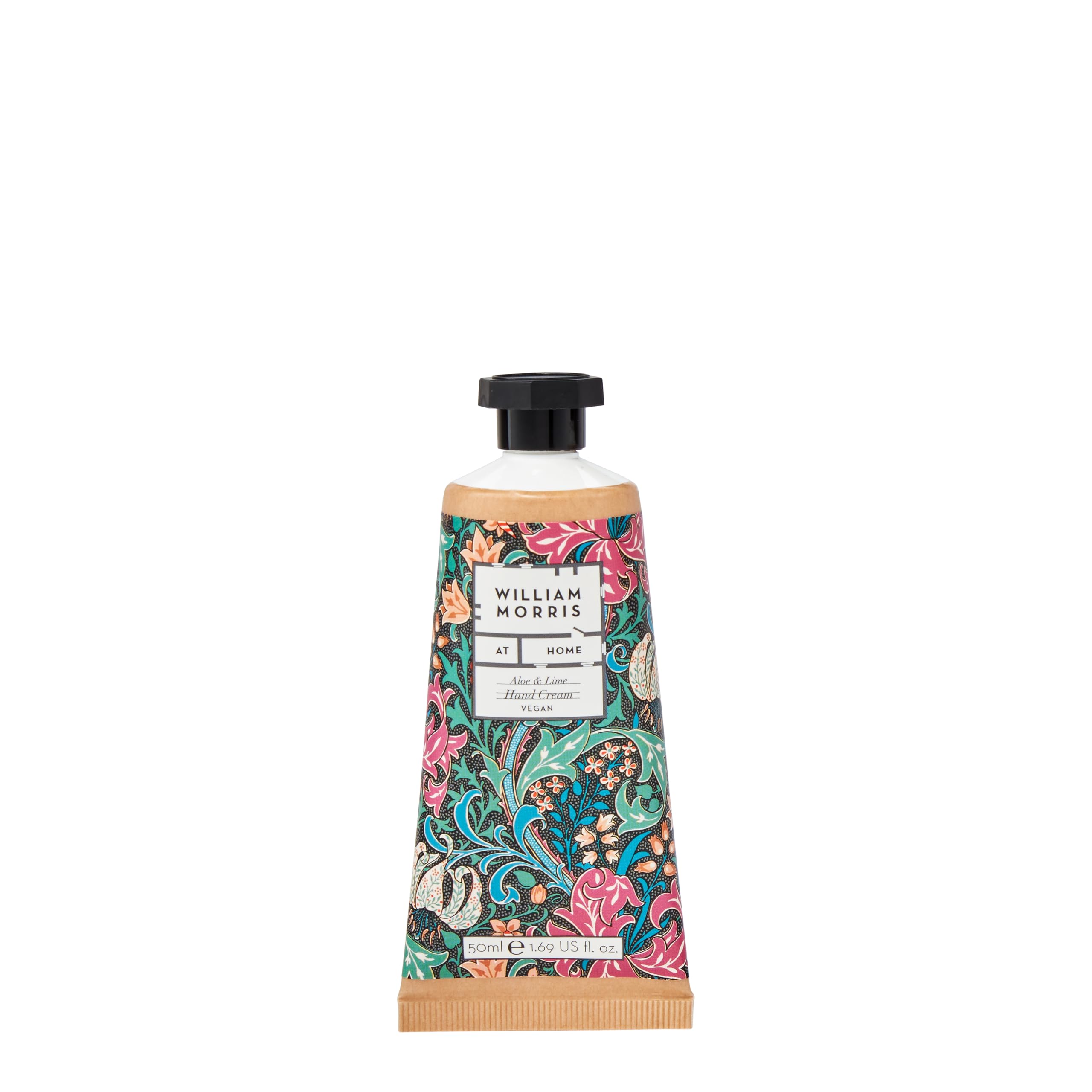 William Morris At Home Pocket Hand Cream 50ml - Shea Butter, Aloe & Lime, Vegan