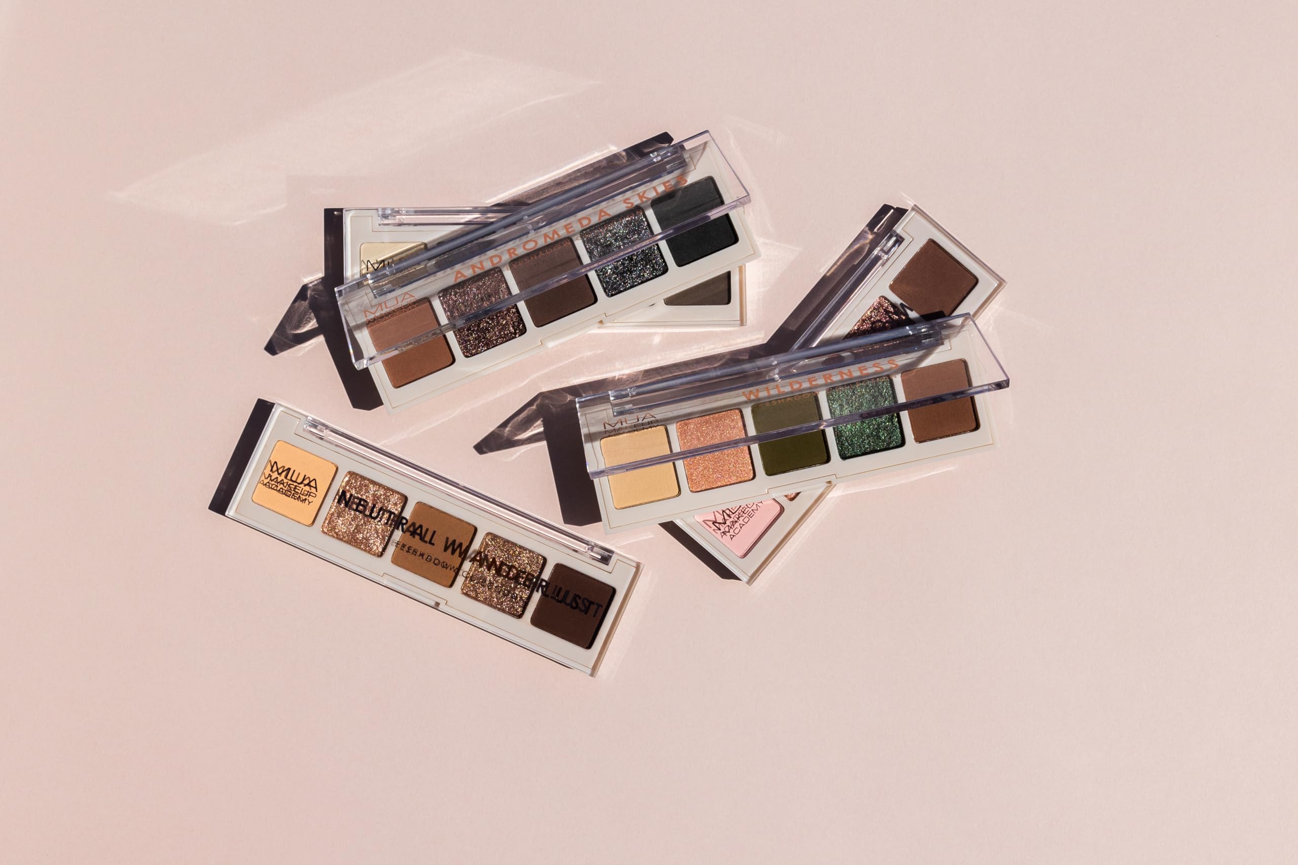 MUA Makeup Academy 5-Shade Eye Shadow Palette, Neutral Wanderlust, Vegan & Cruelty Free 5