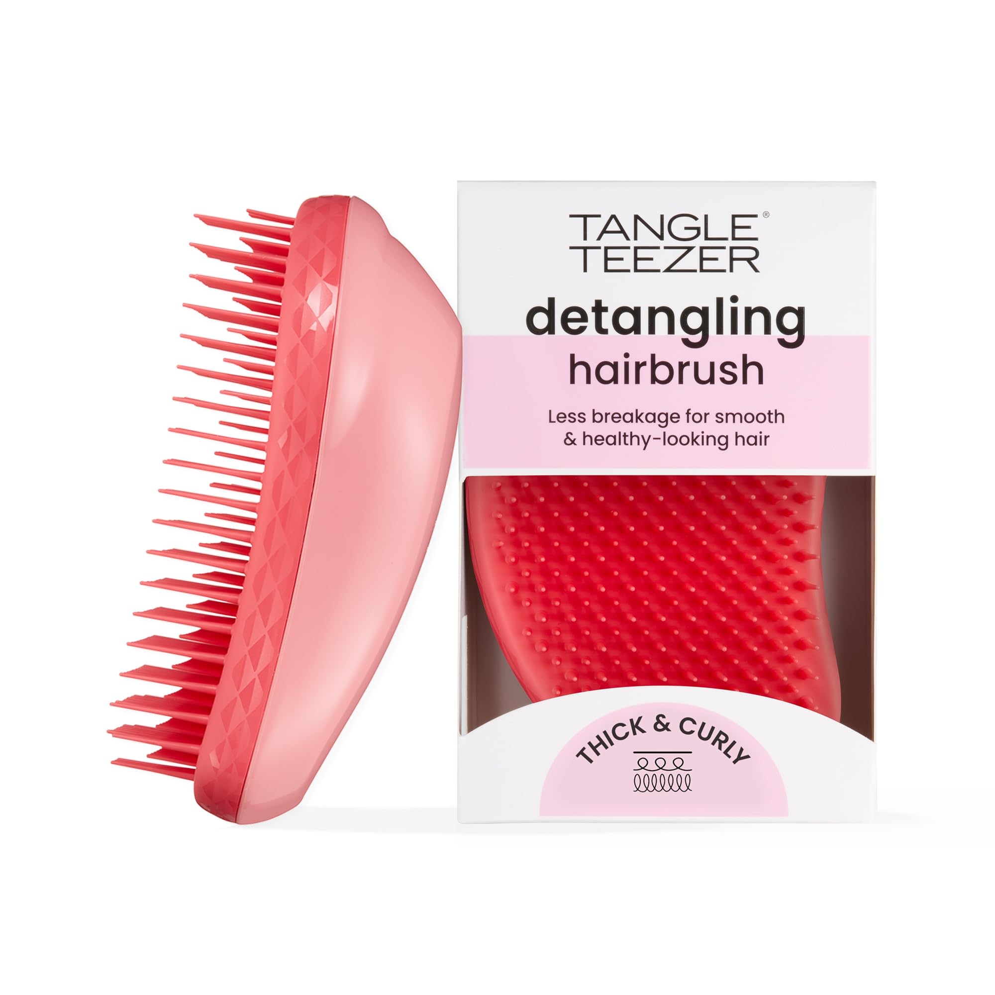 Tangle Teezer The Thick & Curly Detangling Hairbrush - Strong Two-Tiered System