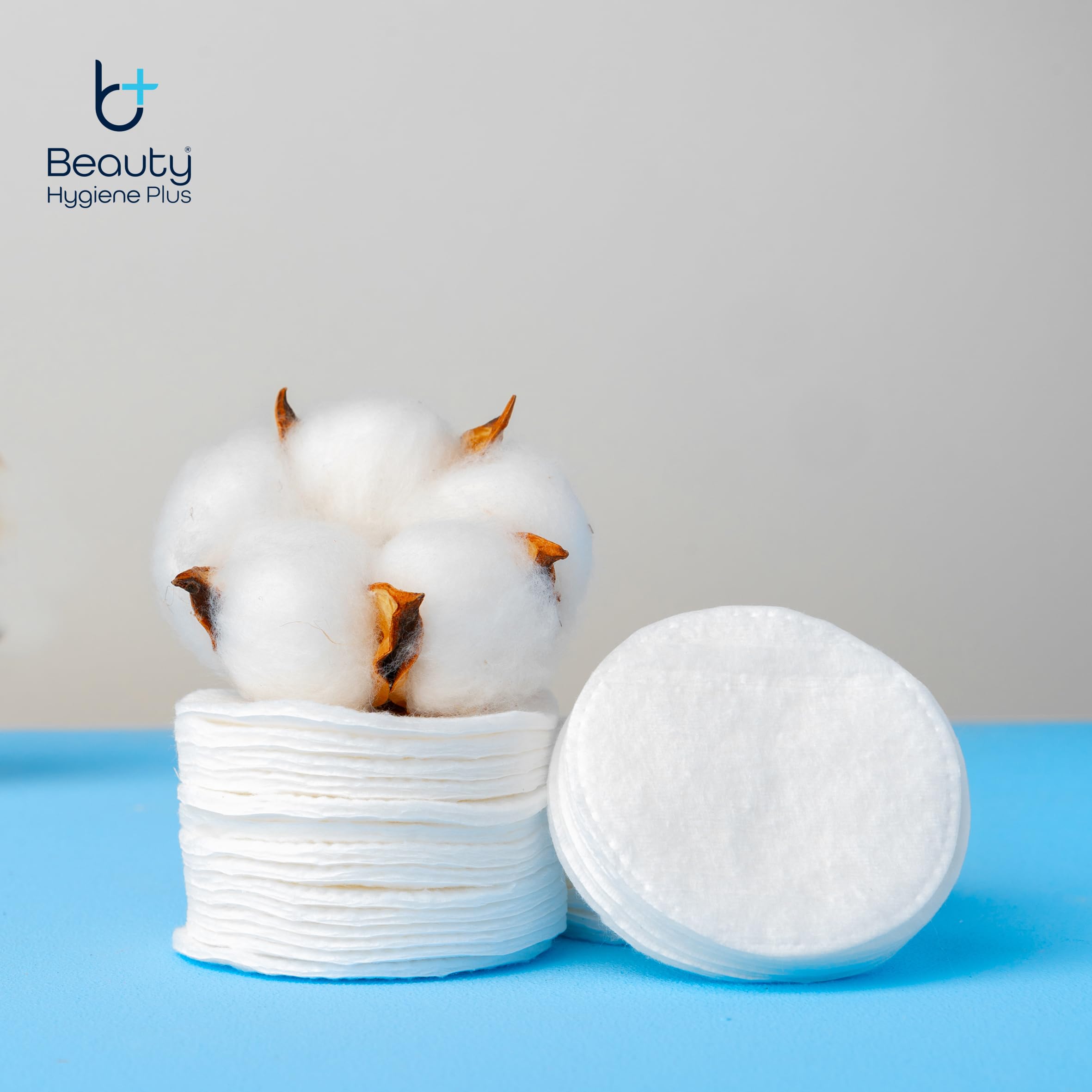 Beauty Hygiene Plus Ultra-Soft Round Cotton Pads Twin Pack - 200 Wool Discs for Face Cleansing 3