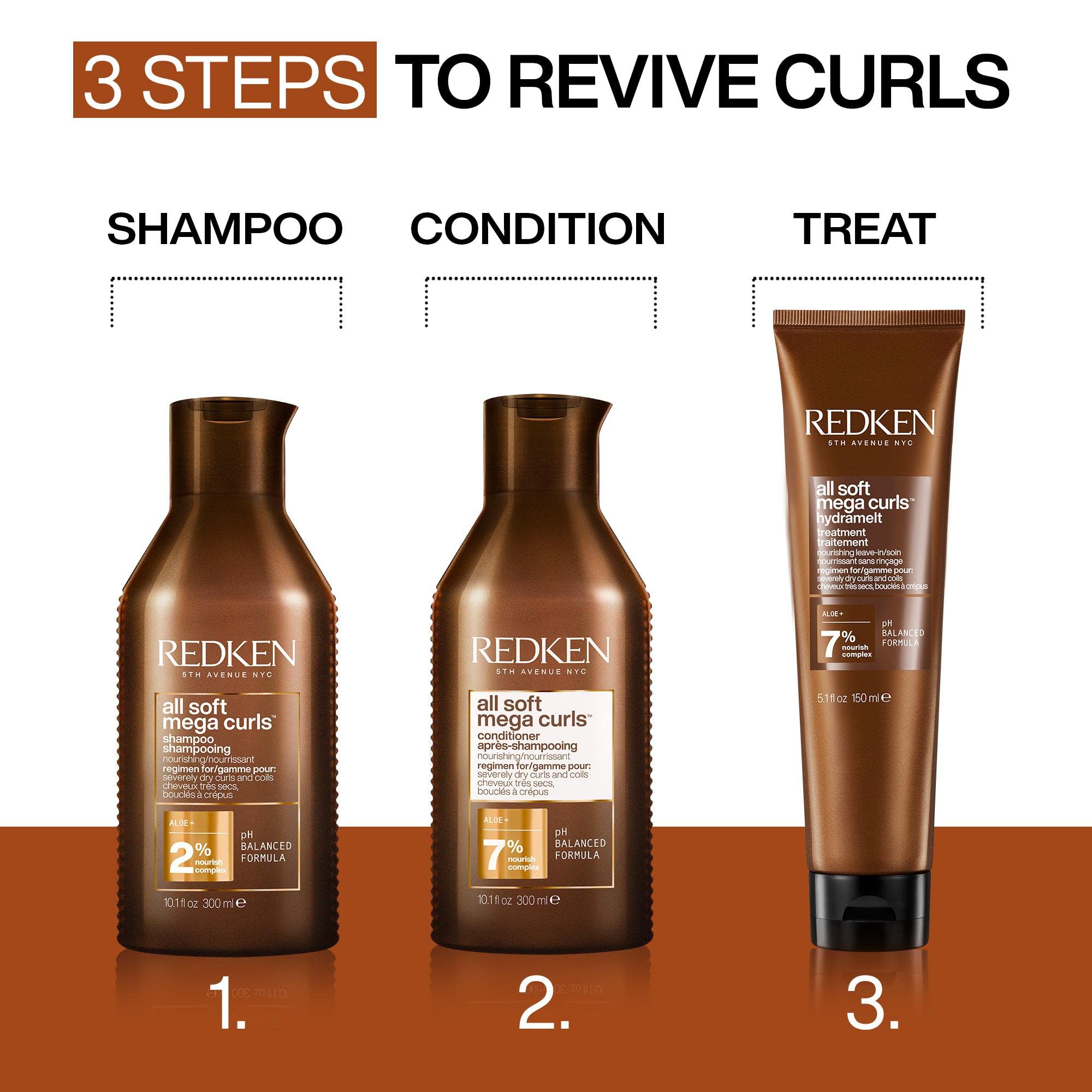 REDKEN All Soft Mega Curls Shampoo for Very Dry Curly and Coily Hair 7