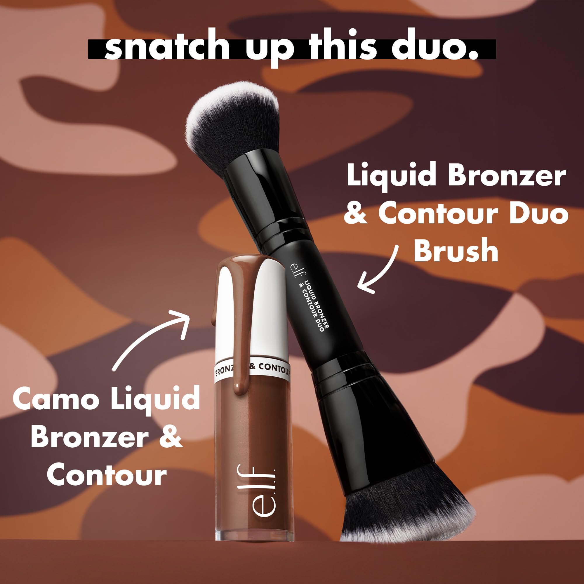 e.l.f. Camo Liquid Bronzer & Contour - 5 Medium for Sculpted, Natural Glow 5