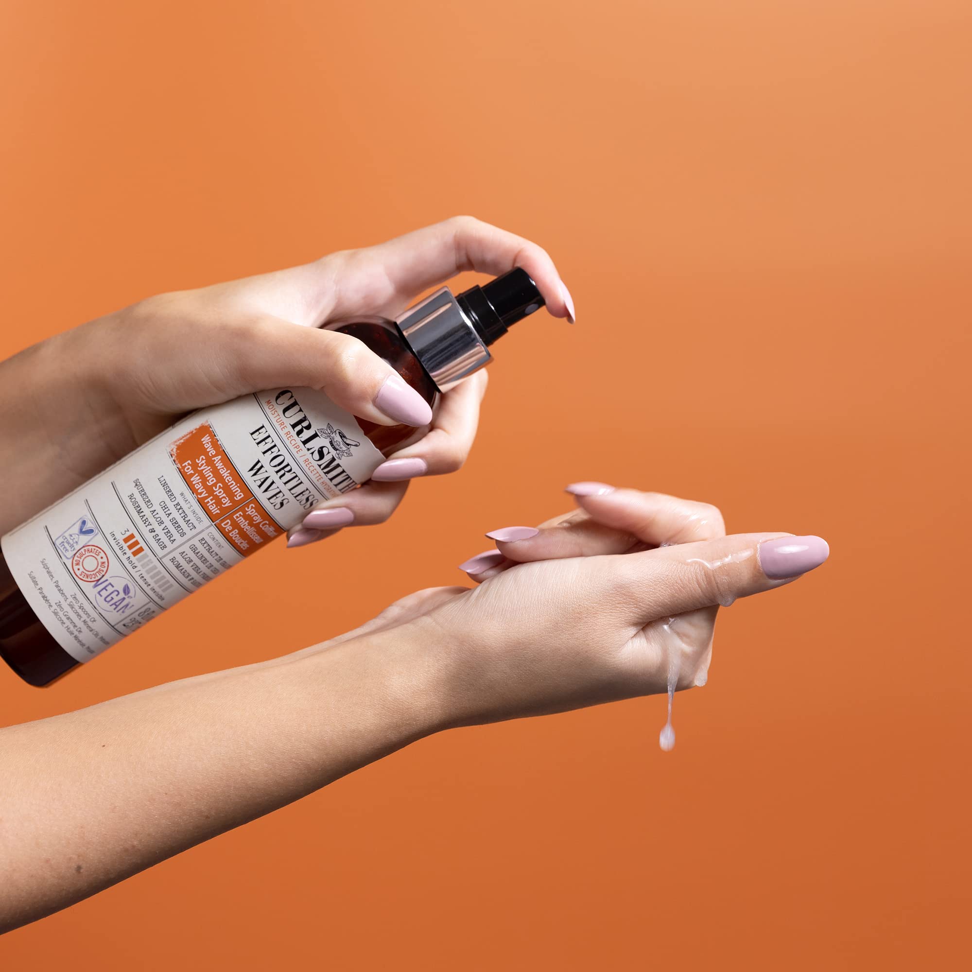 CURLSMITH Effortless Waves Styling Spray for Natural Body and Frizz Reduction 3