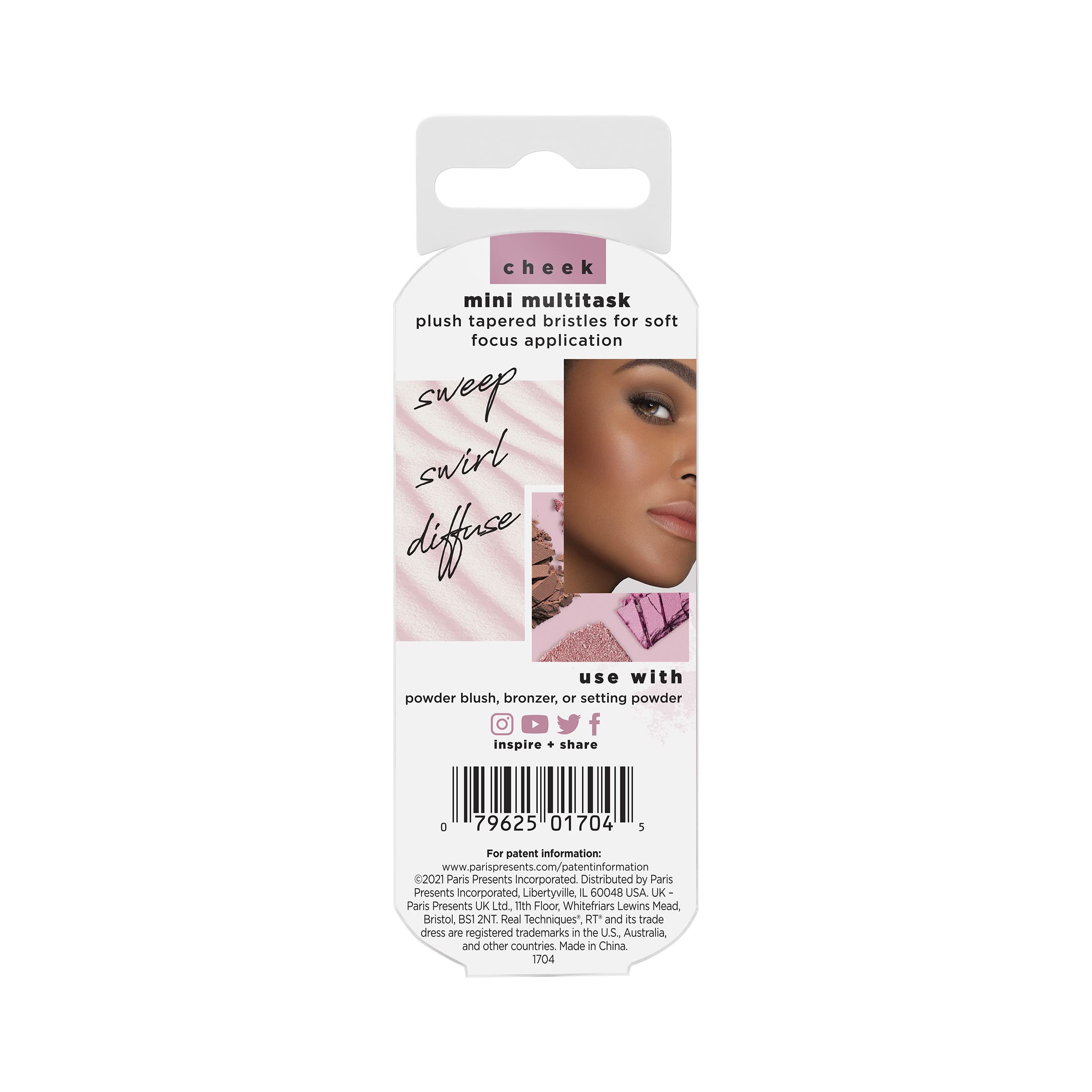 Real Techniques Mini Multitask Travel Makeup Brush for Blush, Bronzer or Highlighter 7