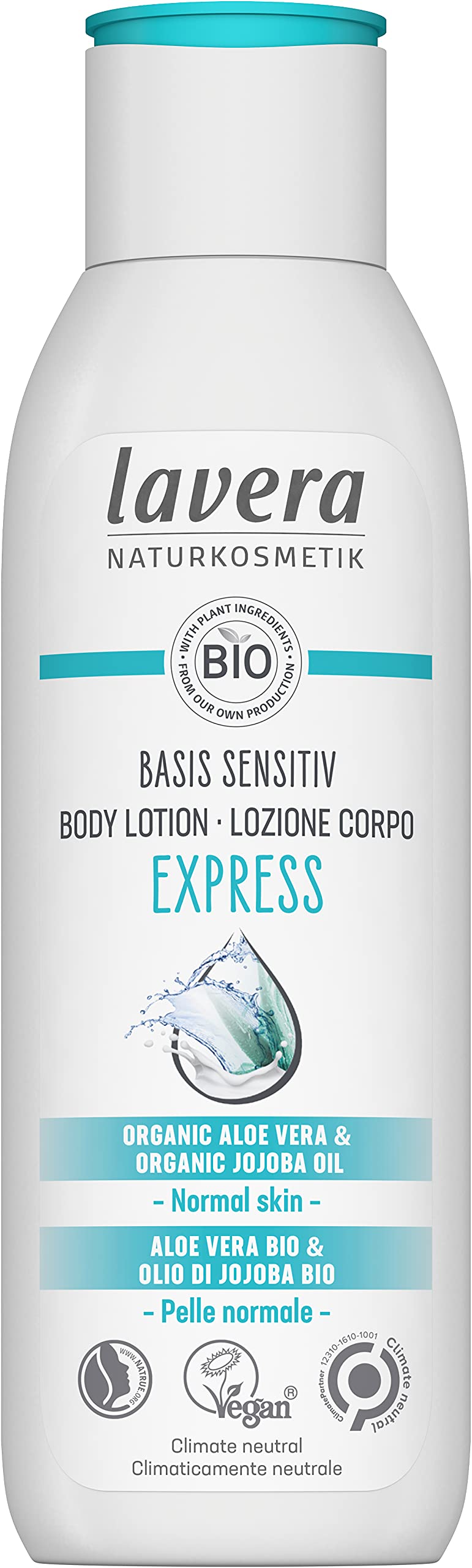 lavera basis sensitiv Body Lotion Express with Organic Aloe Vera & Jojoba Oil