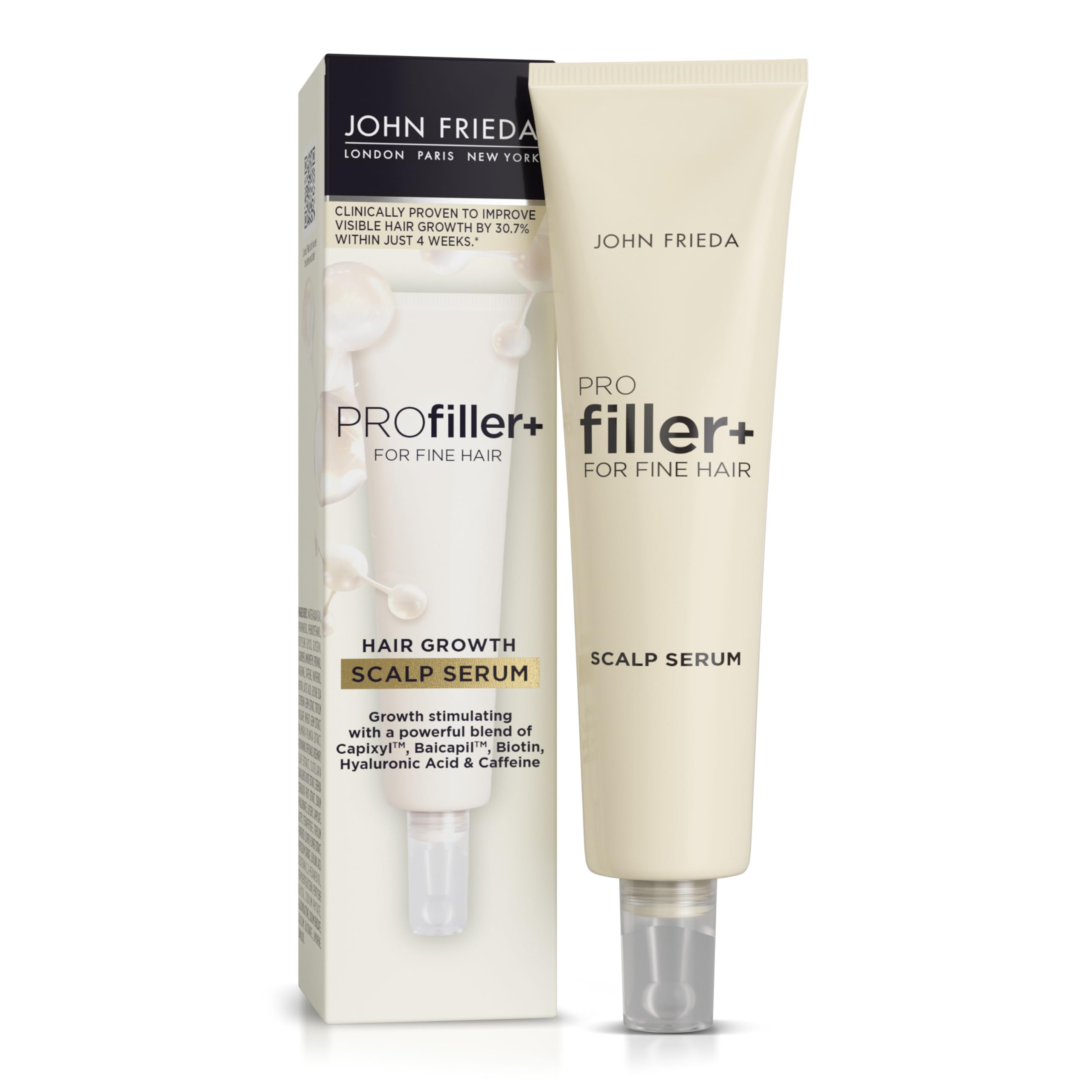 John Frieda PROfiller+ Hair Growth Scalp Serum for Thin, Fine Hair 50ml