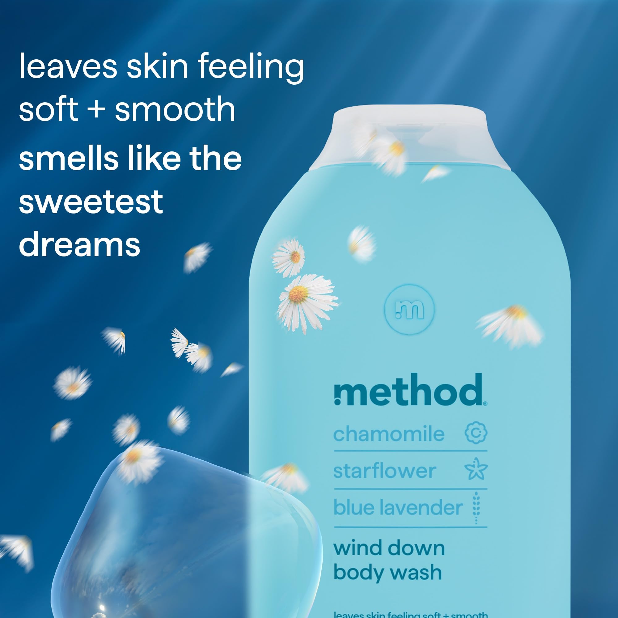 Method Body Wash Wind Down Shower Gel with Chamomile, Starflower and Blue Lavender 3