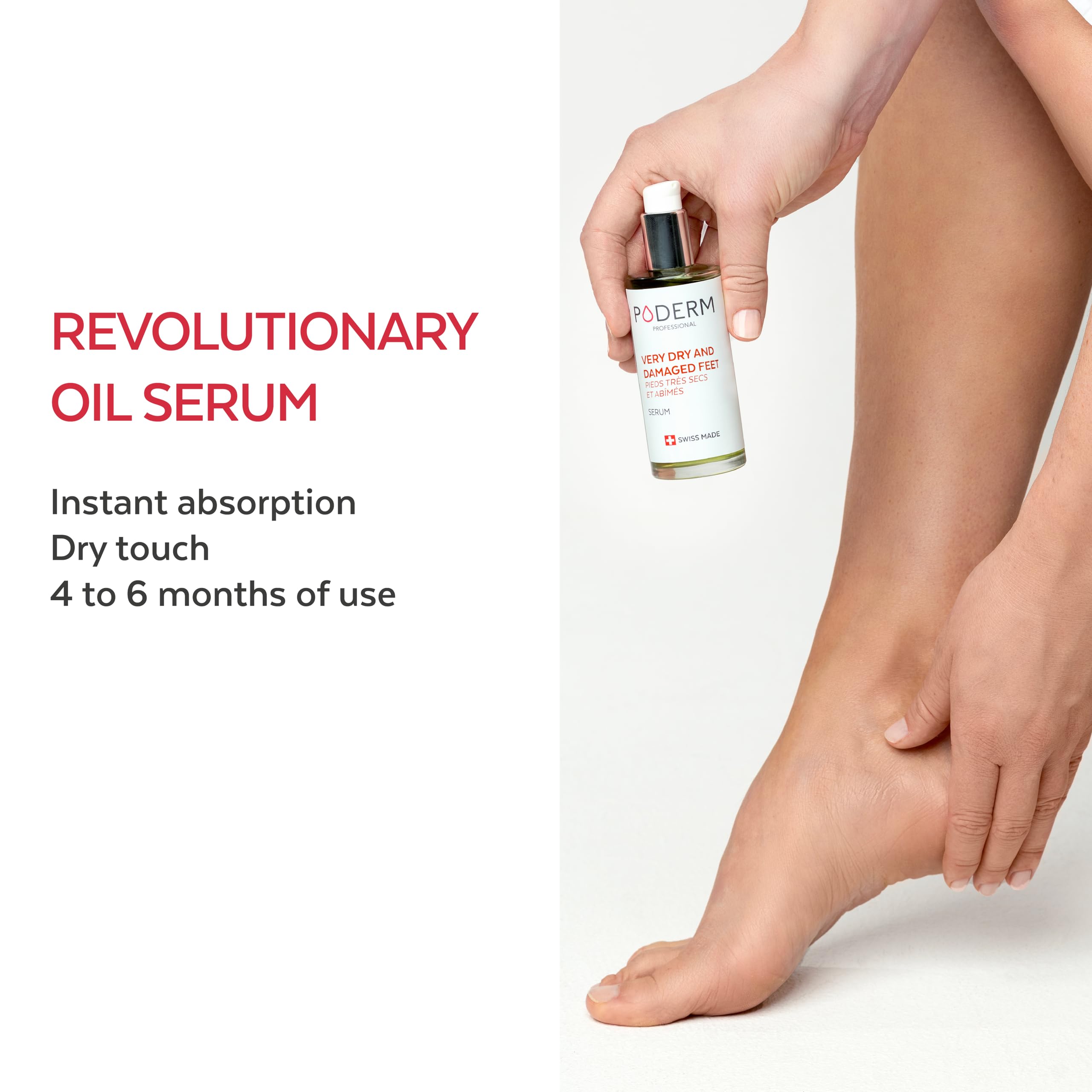 PODERM Serum for Very Dry and Damaged Feet: 24H Intense Repair and Nourishment 3