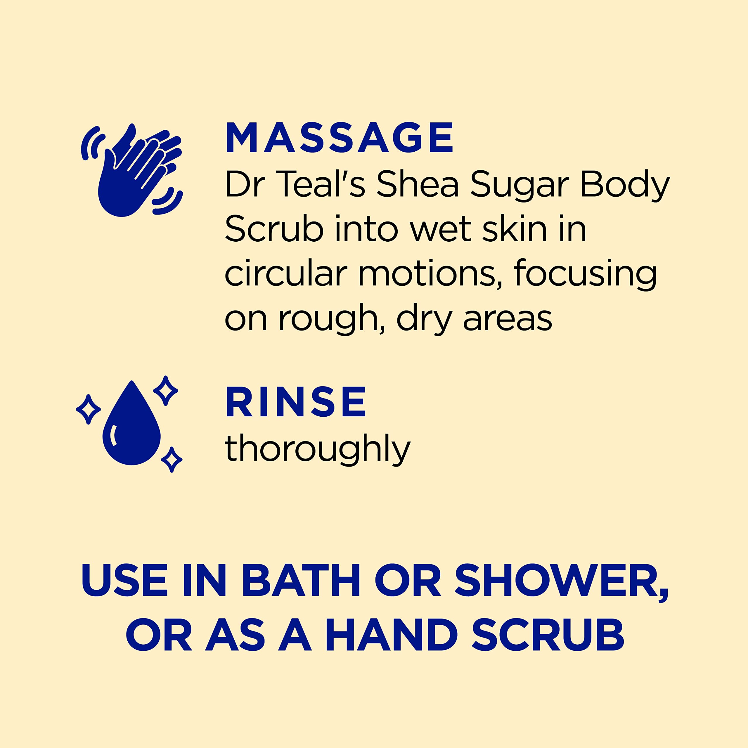 Dr Teal's Shea Sugar Body Scrub with Prebiotic Lemon Balm & Essential Oils 538Gm 7