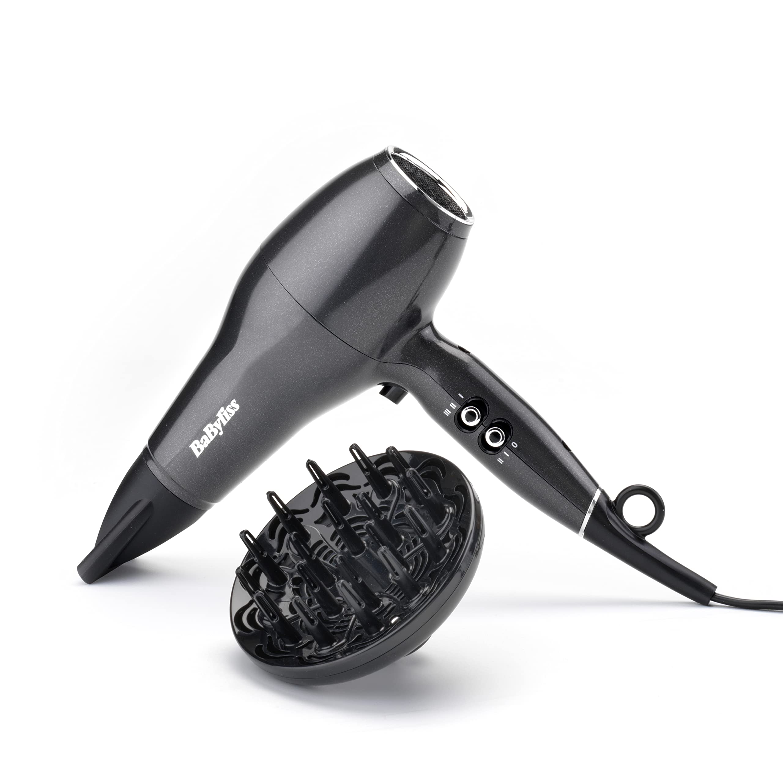 BaByliss Platinum Diamond Hair Dryer & Diffuser - Professional 2300W Fast Drying 7