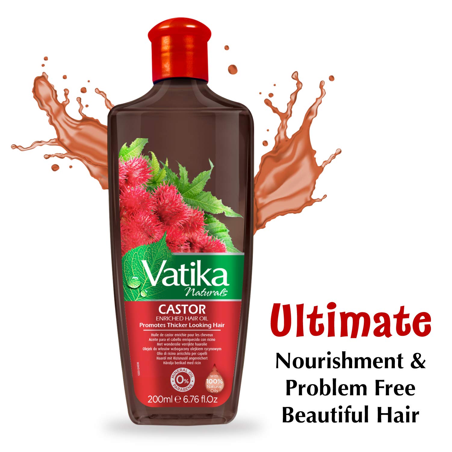 Vatika Naturals Castor Hair Oil with Rosemary & Citrus Lemon for Thicker Hair - 200 ml 4