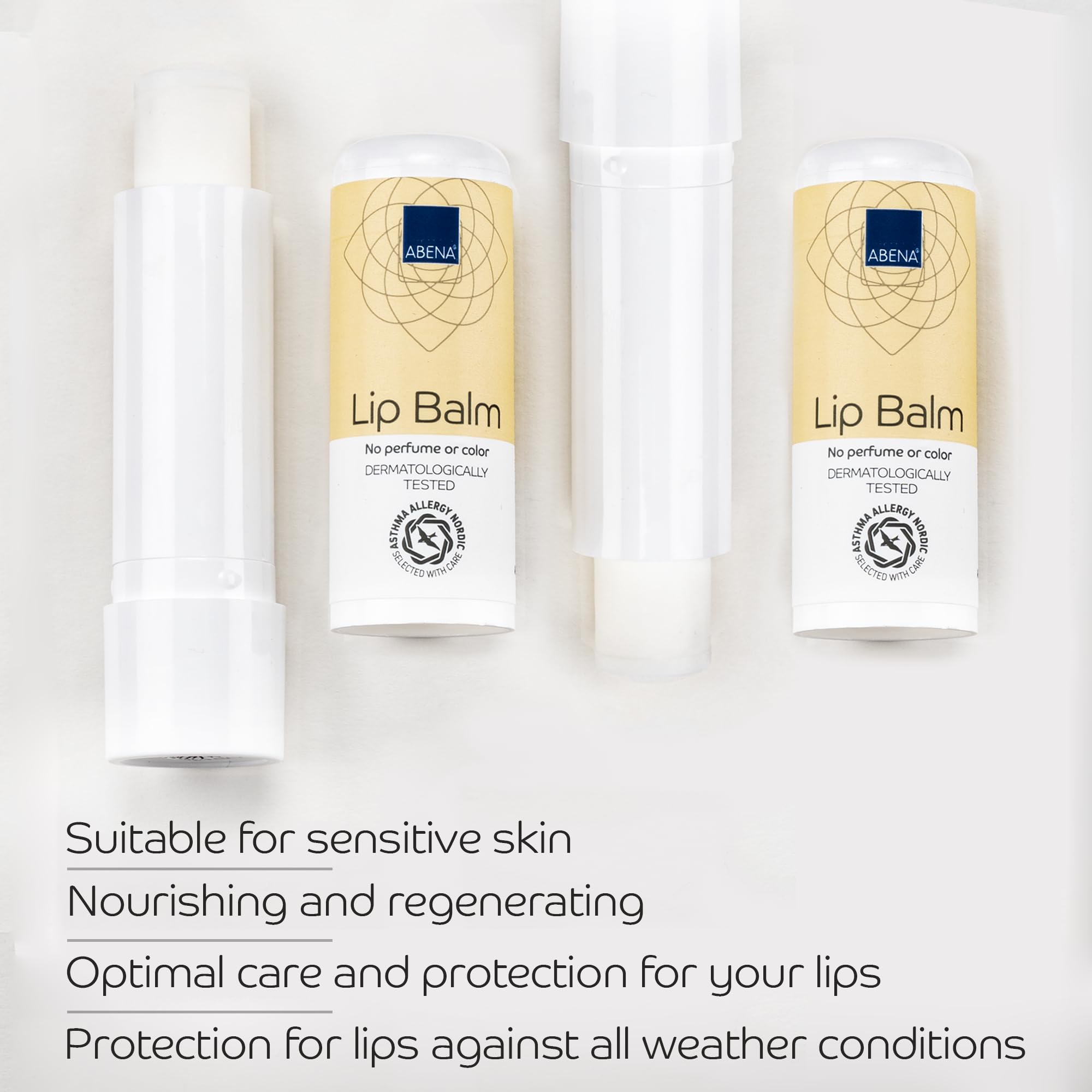 Abena Chapstick Lippenbalsam | 5 g Feuchtigkeitscreme | Parfümfrei | Lippenpflege 5