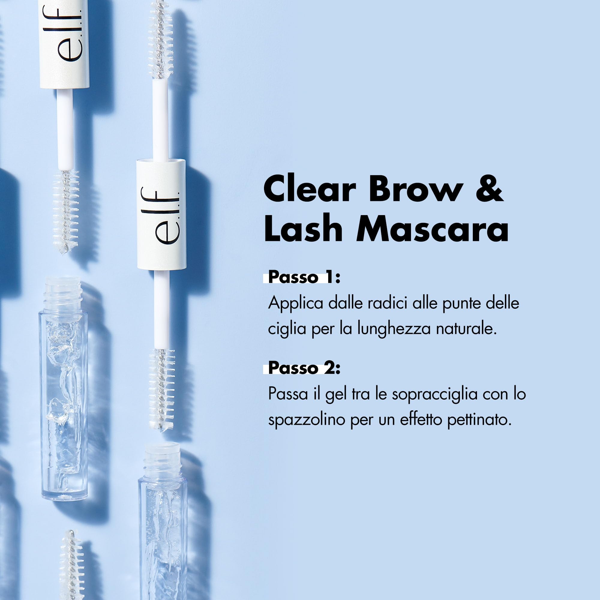 e.l.f. Clear Brow & Lash Mascara for Glossy, Shiny, Healthy-Looking Lashes and Brows 3