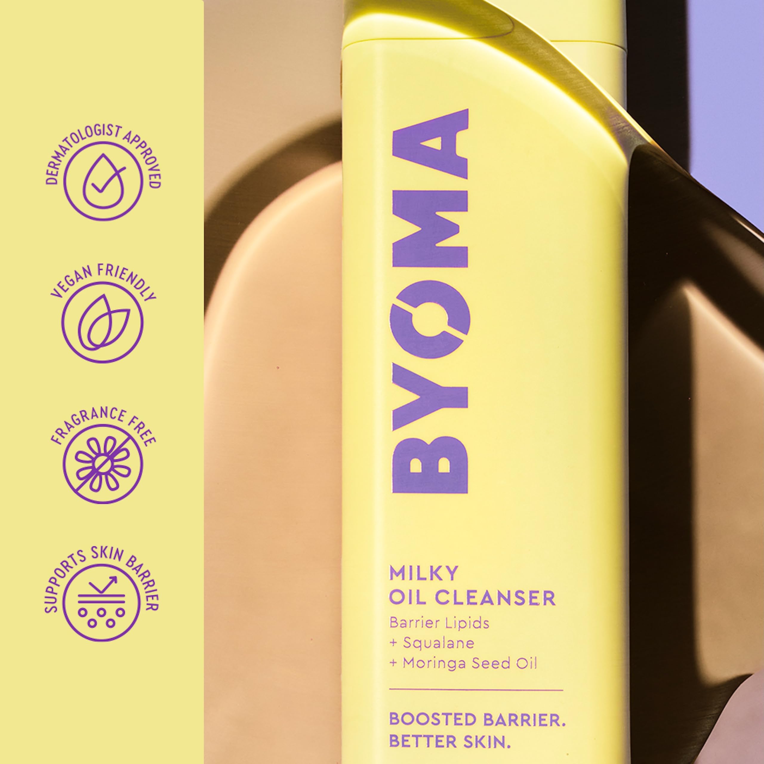 BYOMA Milky Oil Cleanser (100ml) - Hydrating Barrier Boosting Facial Cleanser 5