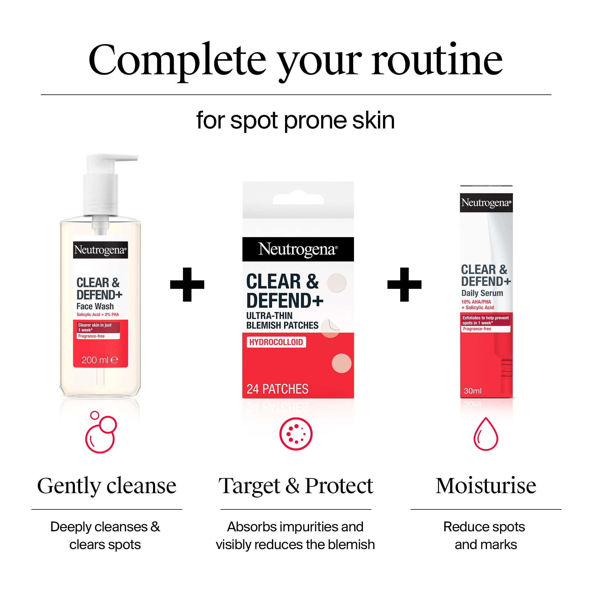 Neutrogena Clear and Defend Ultra-Thin Hydrocolloid Blemish Patches, 24 Count 5