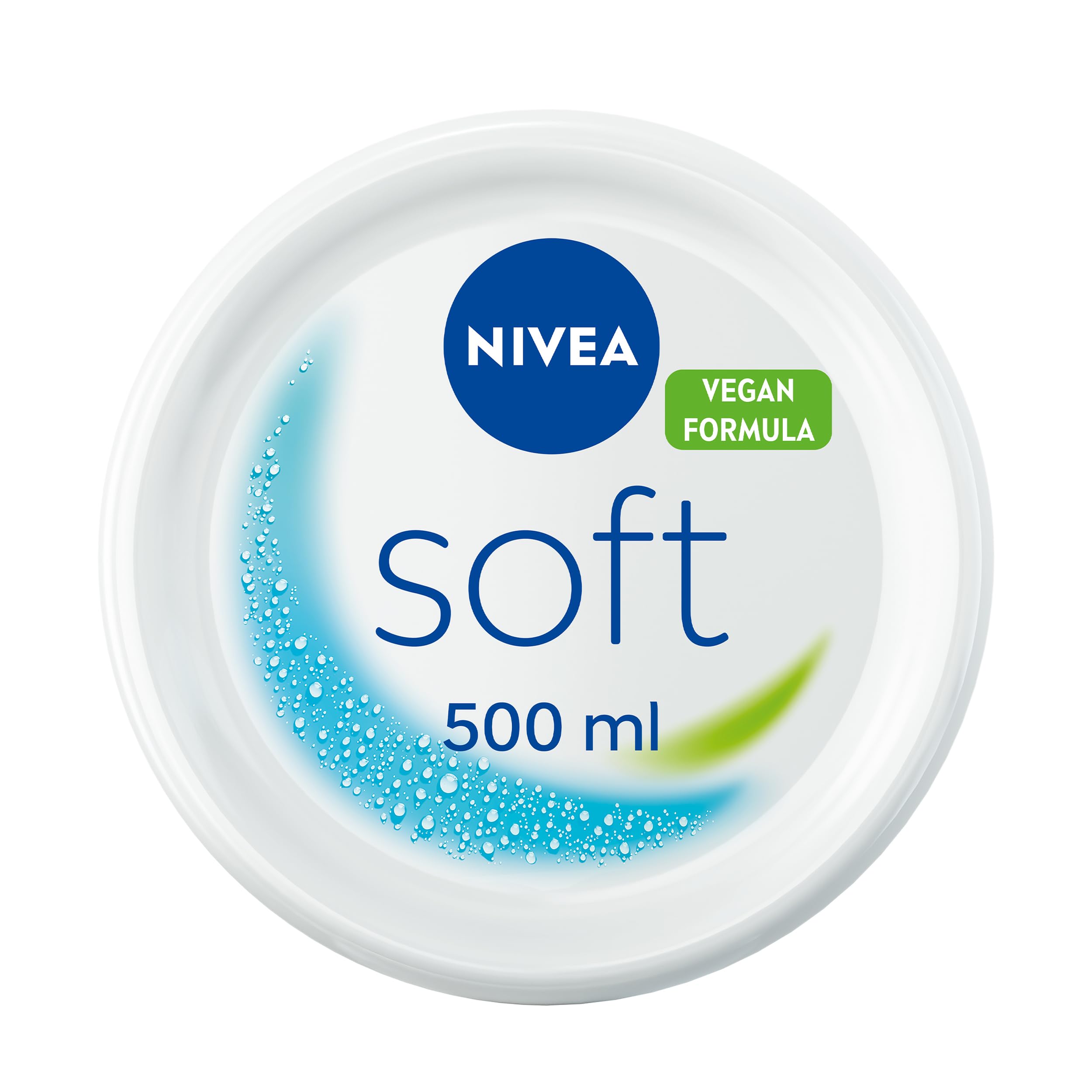 NIVEA Soft Moisturising Cream for Face, Body & Hands with Vitamin E and Jojoba Oil, 500ml