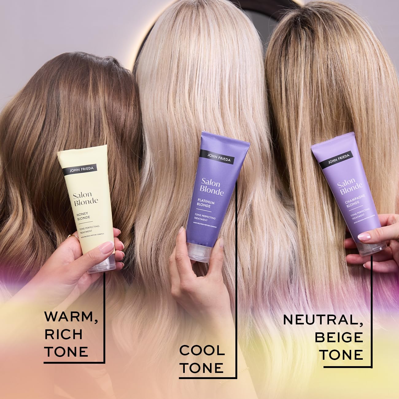 John Frieda Salon Blonde Tone Perfecting Treatments Platinum 120ml for Icy Blondes 7