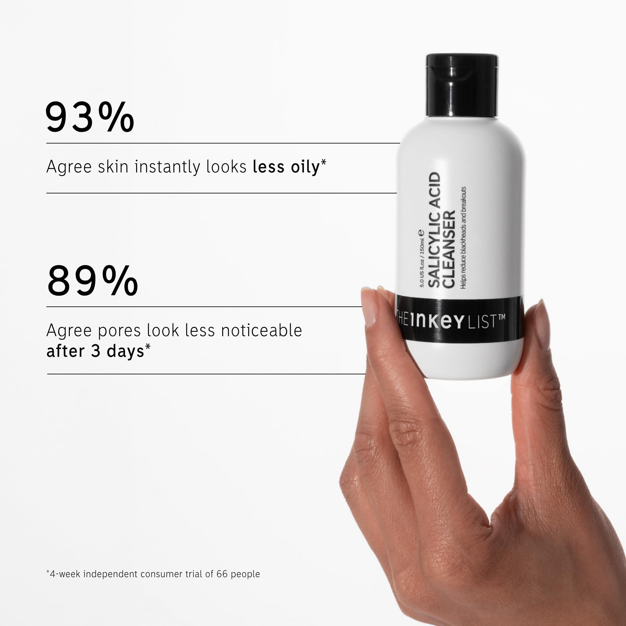 The INKEY List 2% Salicylic Acid Cleanser for Anti-Acne Face Wash (150ml) 5