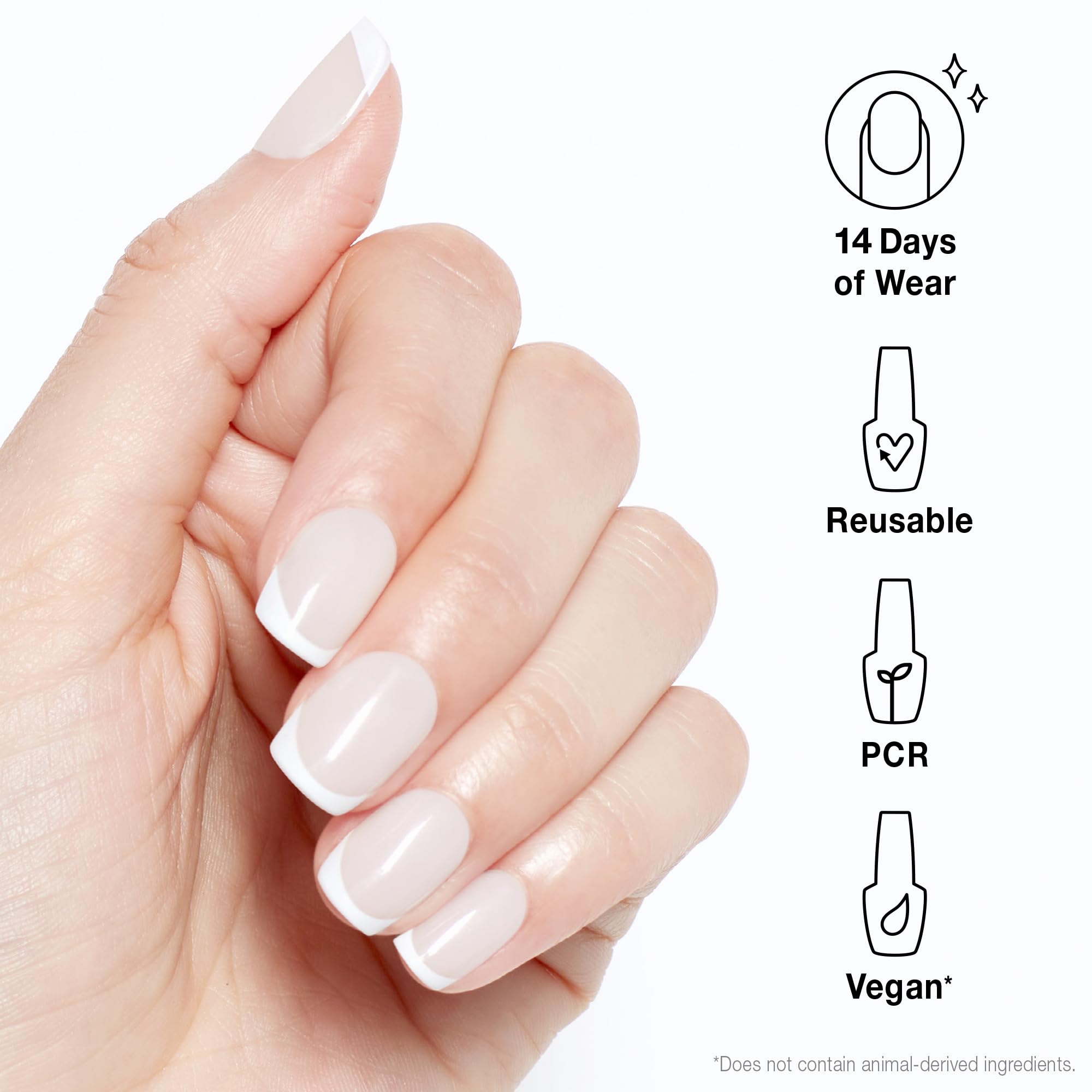 OPI xPRESS/ON French Press – Kurze, runde Press-On-Nägel mit French-Tip-Nageldesign 5