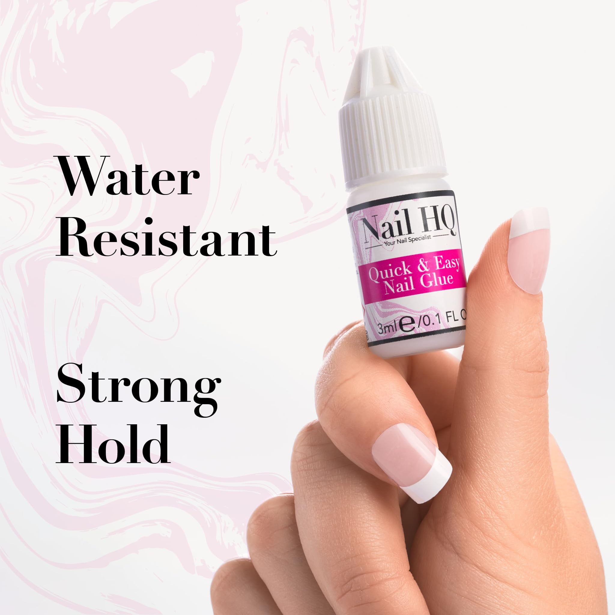 Nail HQ Super Starker Nagelkleber 3 ml – Schnelltrocknend, starke Haftung, Präzisionsspitze 5