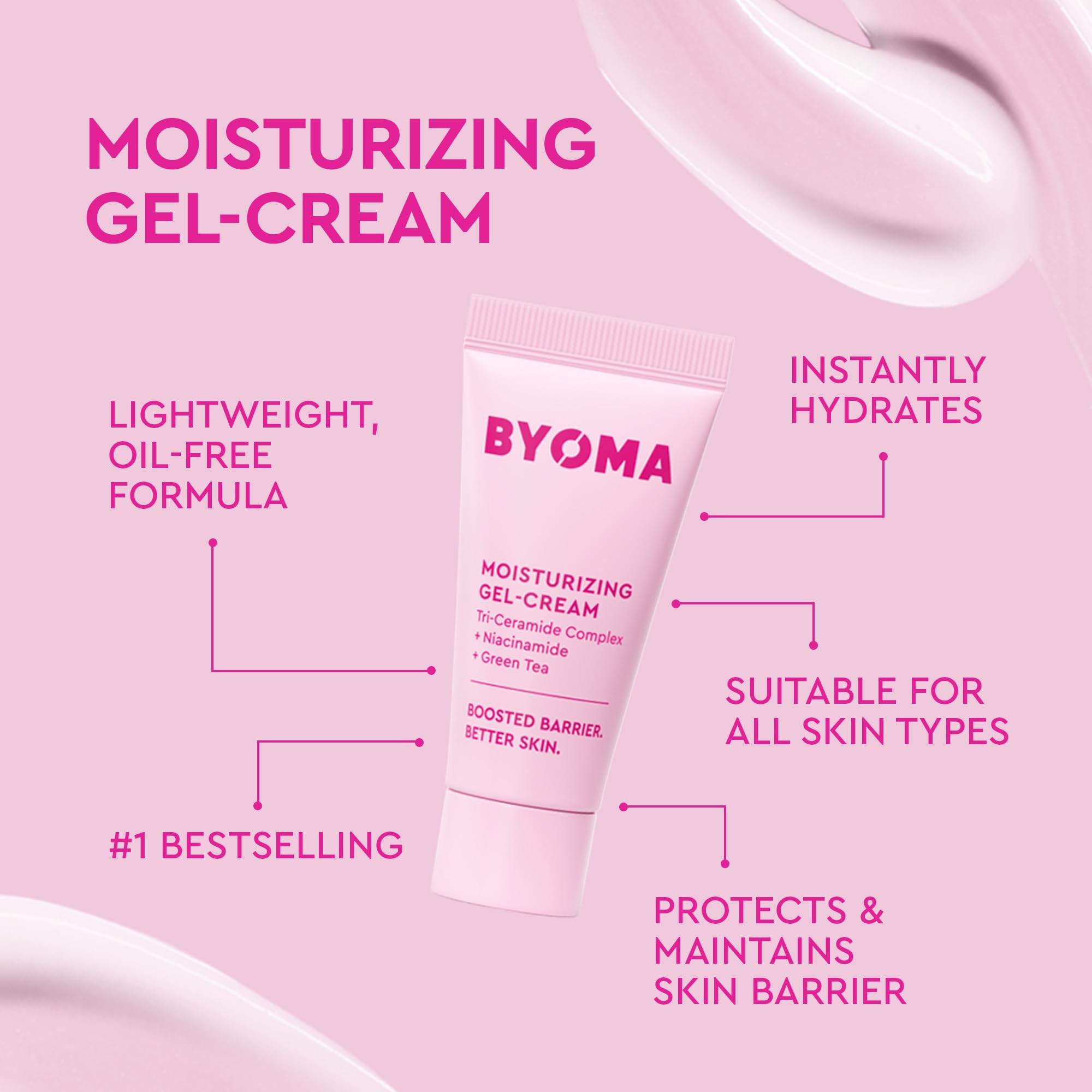 BYOMA Star Power Brightening Trio: Cleanser, Eye Gel, and Moisturizer Set 5