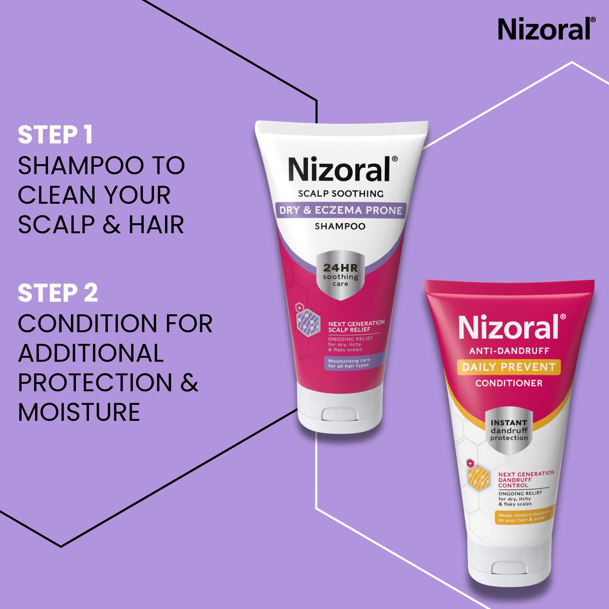 Nizoral Scalp Soothing Shampoo for Dry and Eczema Prone Scalps - 24 Hour Relief 7