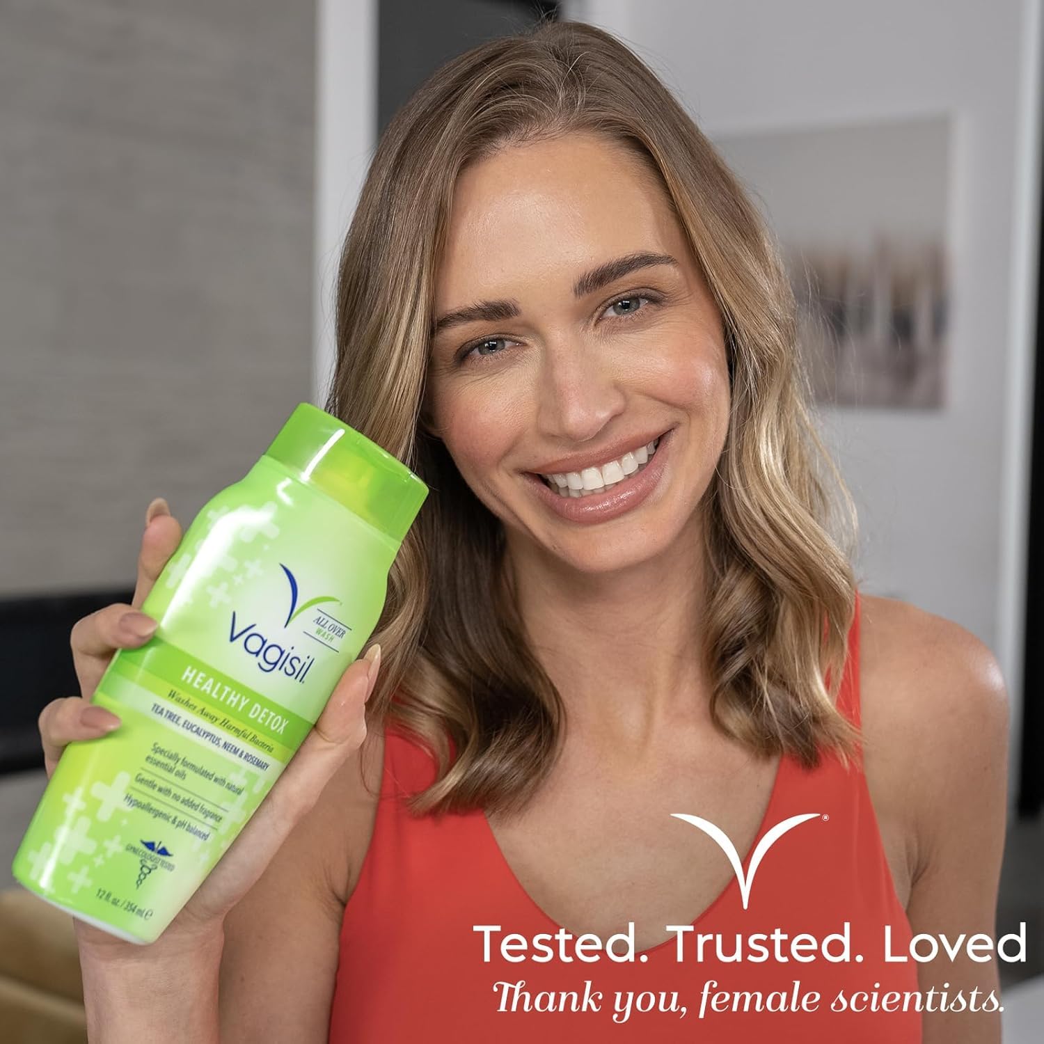 Vagisil Healthy Detox Intimwaschlotion für Frauen, gynäkologisch getestet, hypoallergen
