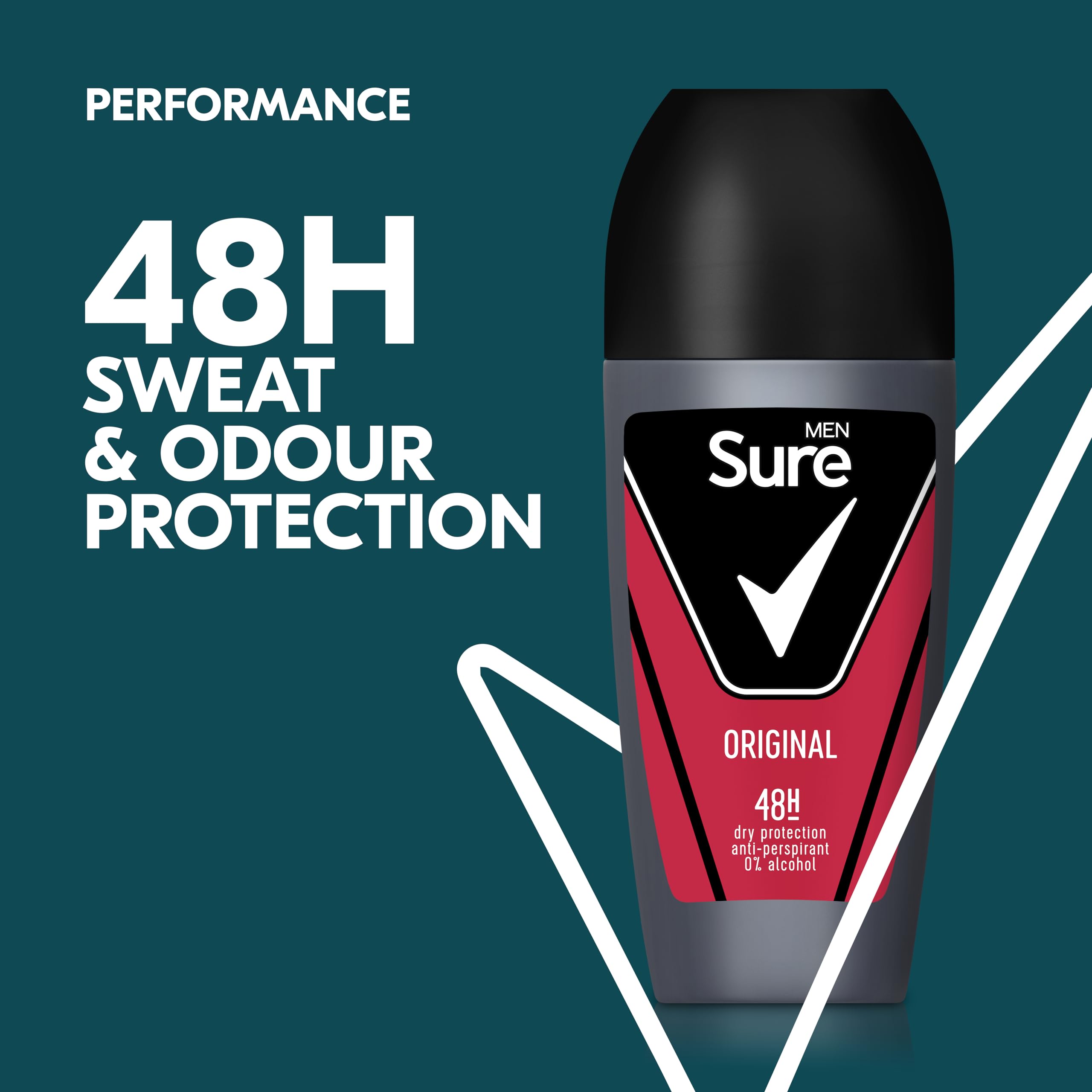 Sure Original Antiperspirant Roll On Deodorant for Men with MotionSense Technology 3