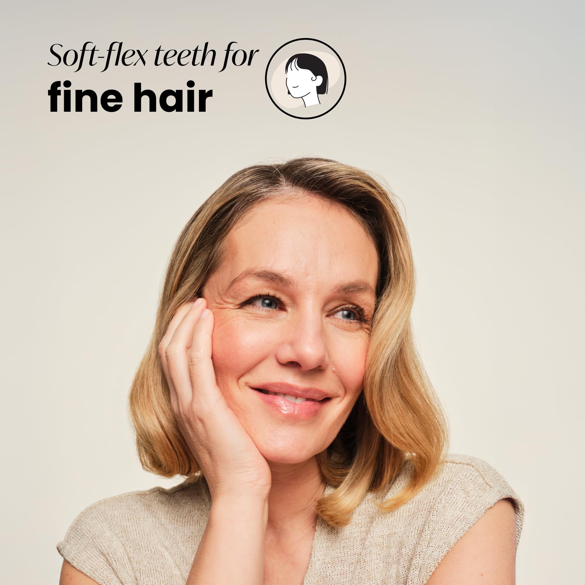 Tangle Teezer Fine & Fragile Detangling Hairbrush for Wet/Dry Hair - Berry Bright 3