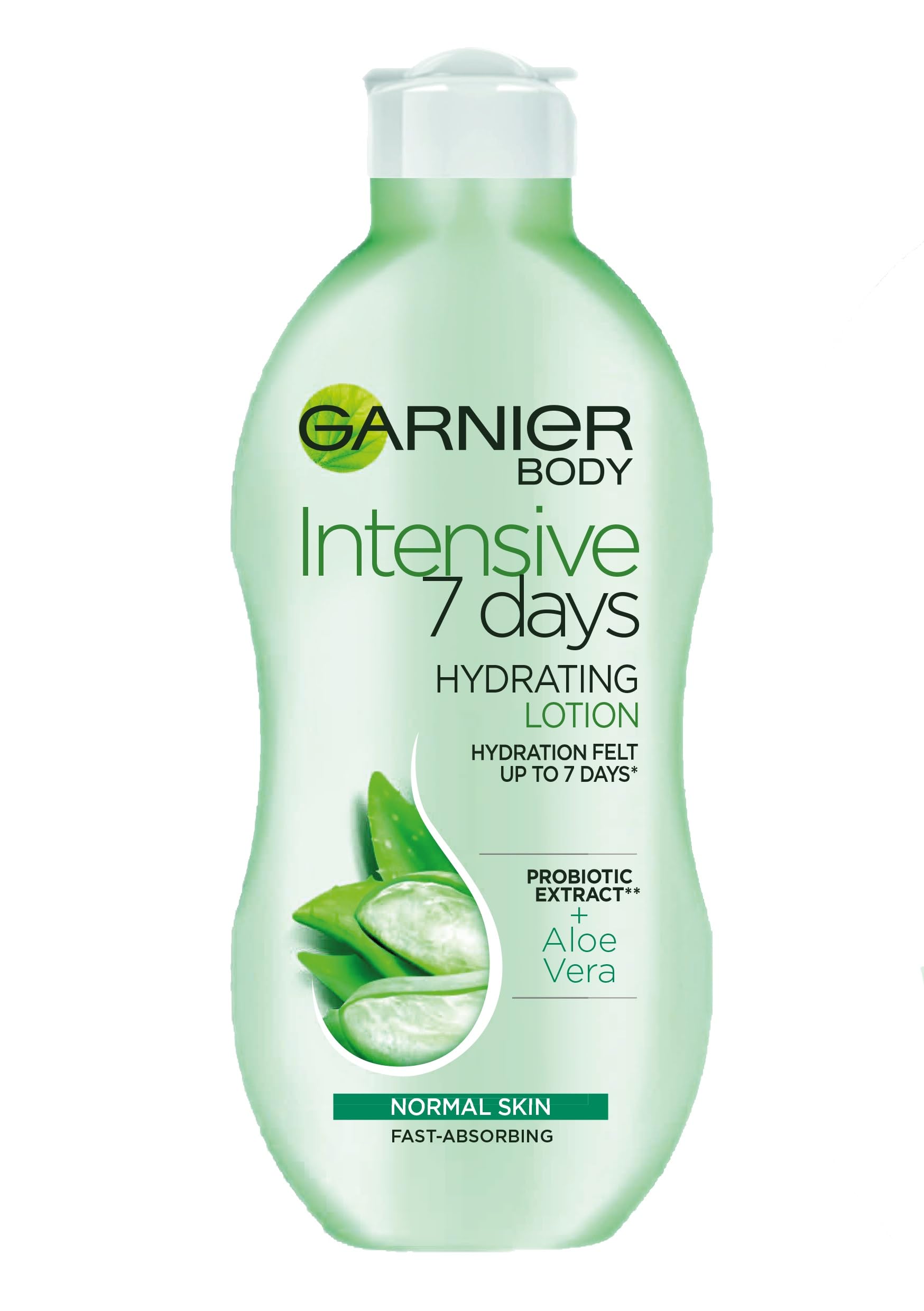Garnier Intensive 7 Days Aloe Vera Probiotic Extract Body Lotion for Normal Skin, 400 ml