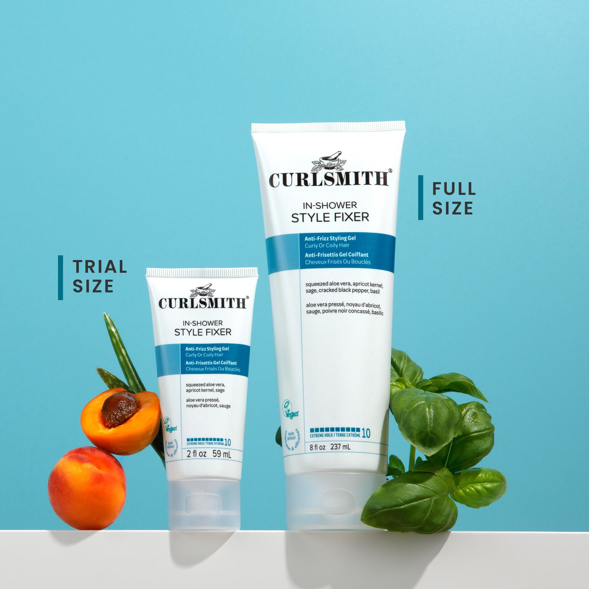 CURLSMITH In-Shower Style Fixer - Vegan Extreme Hold Styling Gel