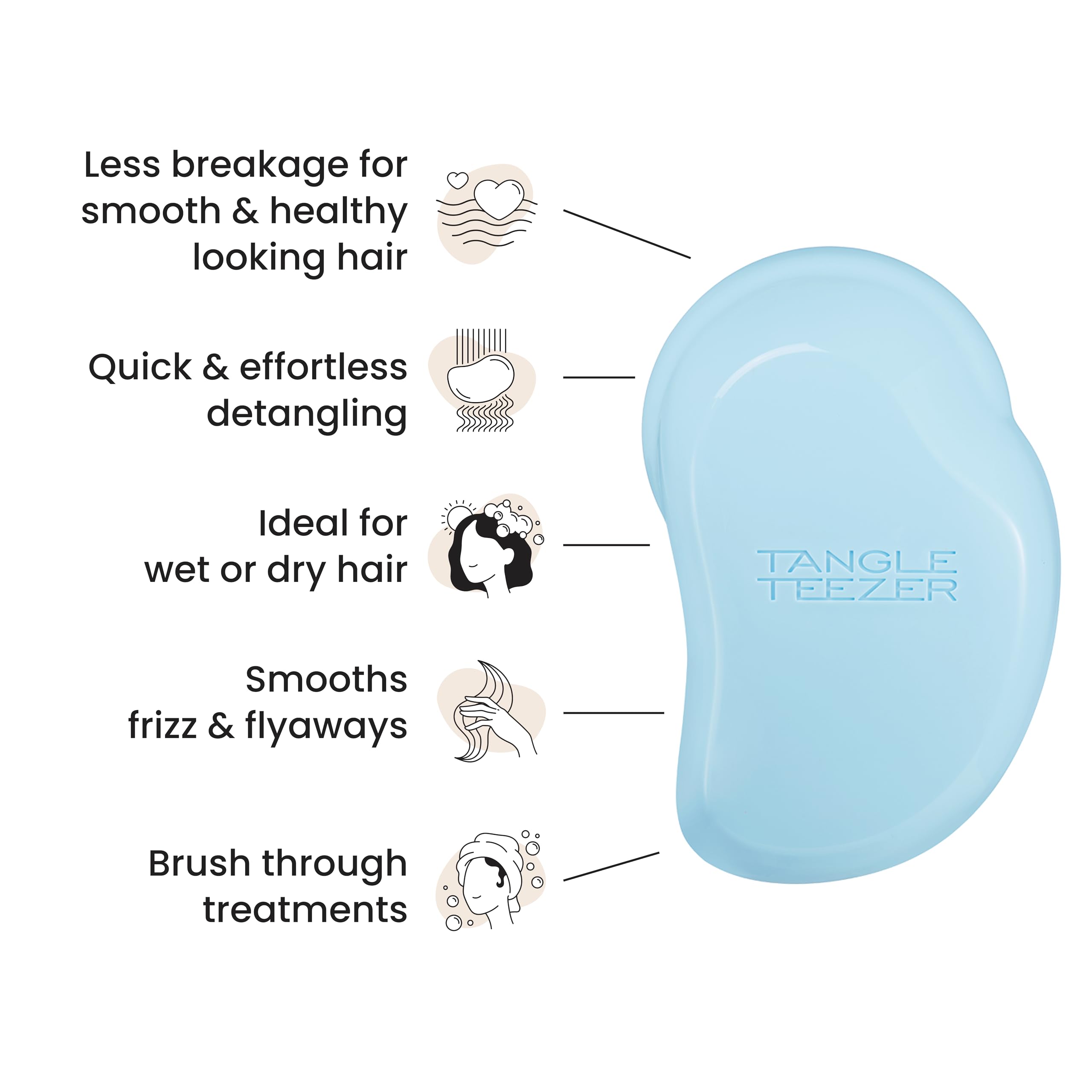Tangle Teezer The Original Detangling Hairbrush for Wet & Dry Hair 4