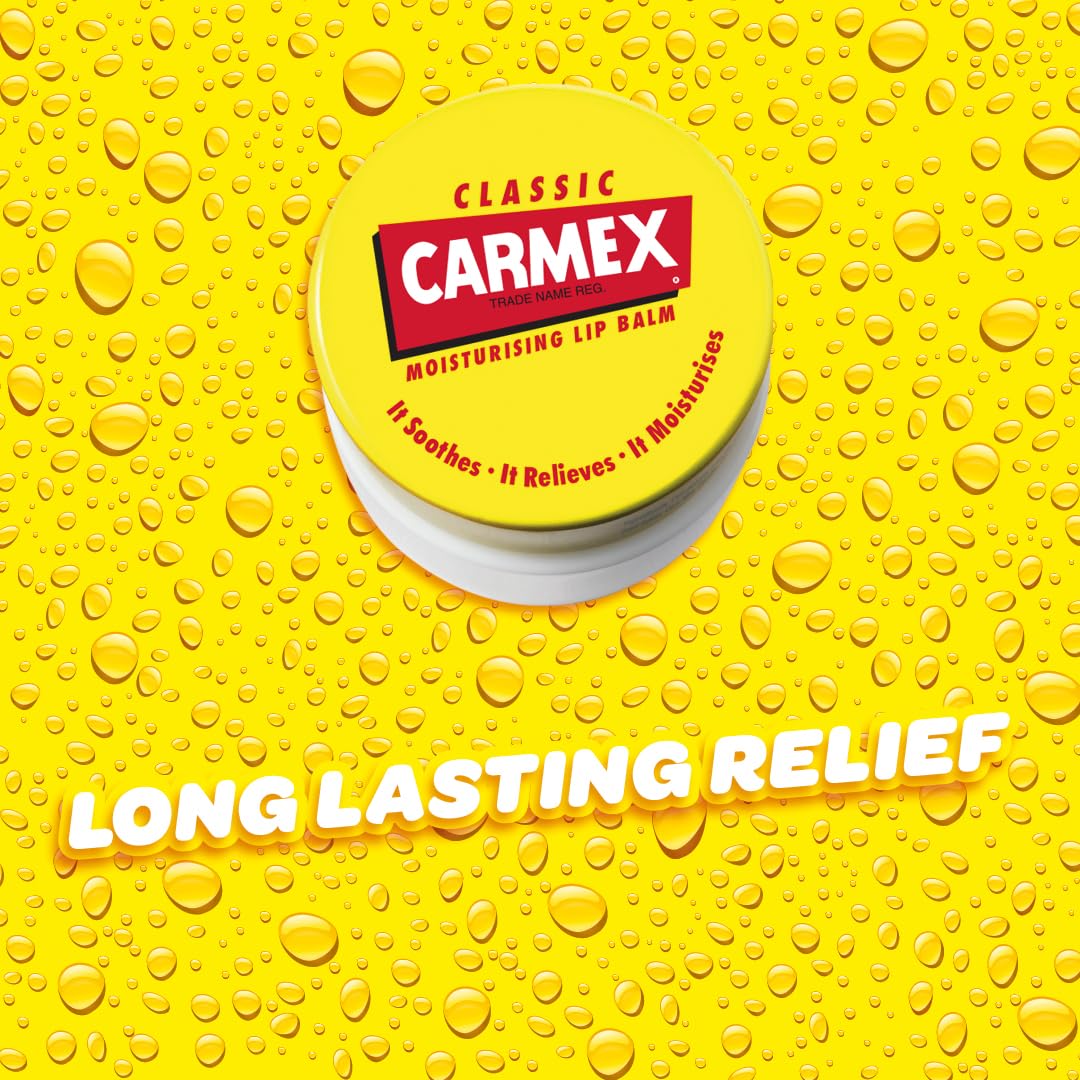 Carmex CLASSIC Moisturising Lip Balm for Dry and Chapped Lips 7.5g 5