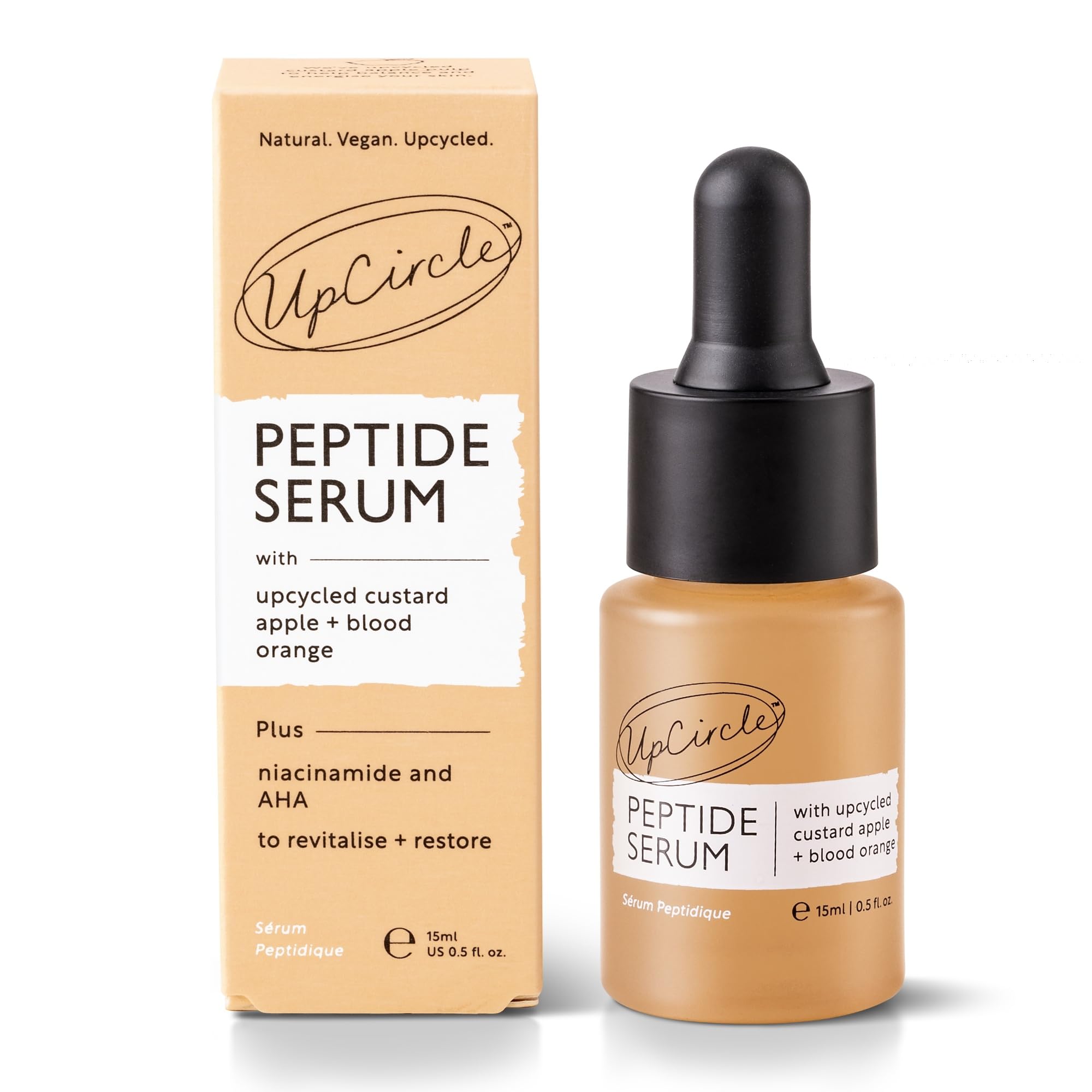 UpCircle Mini Peptide Serum 15ml – Boosts Collagen & Improves Elasticity