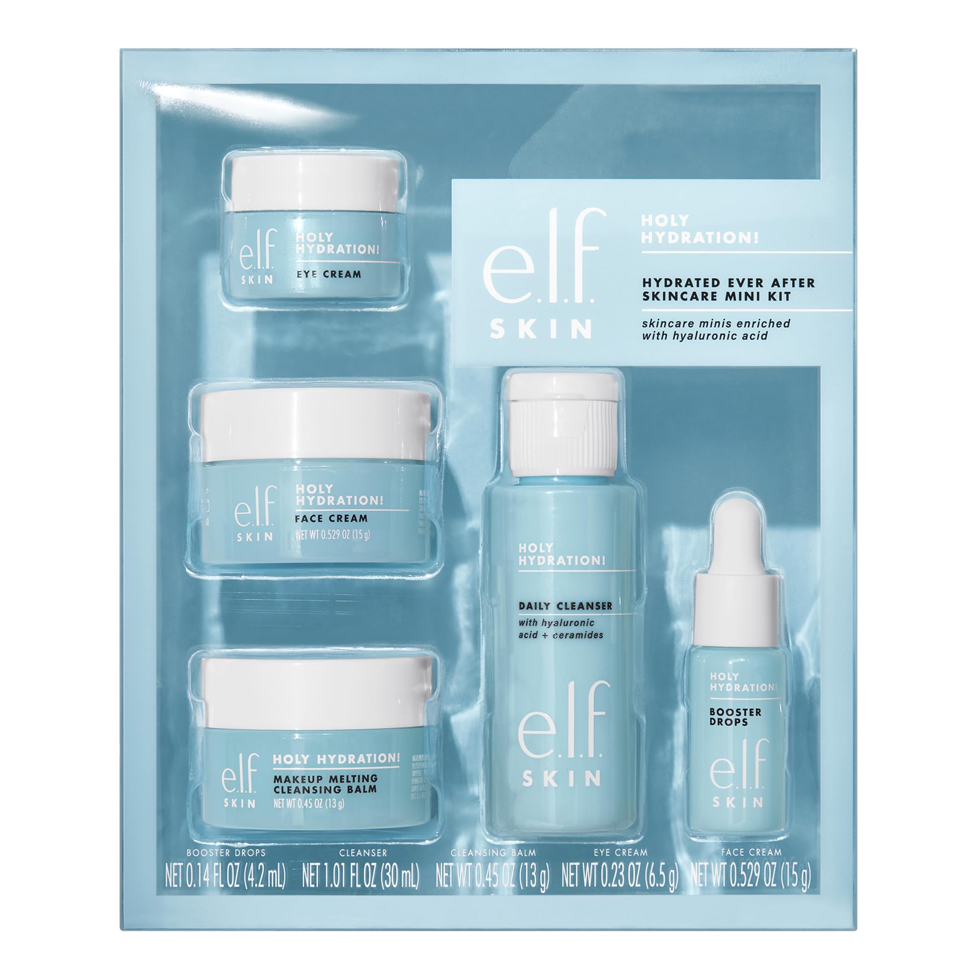 e.l.f. SKIN Hydrated Ever After Skincare Mini Kit with Hyaluronic Acid