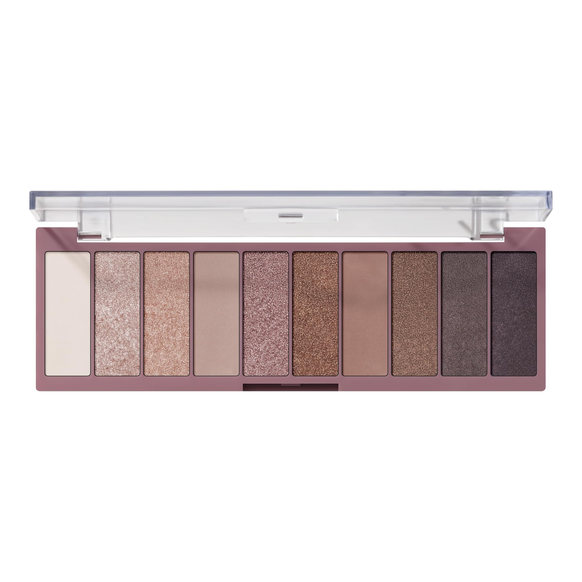 e.l.f. Perfect 10 Eyeshadow Palette: Ten Ultra-pigmented Shimmer & Matte Nude Rose Gold Shades