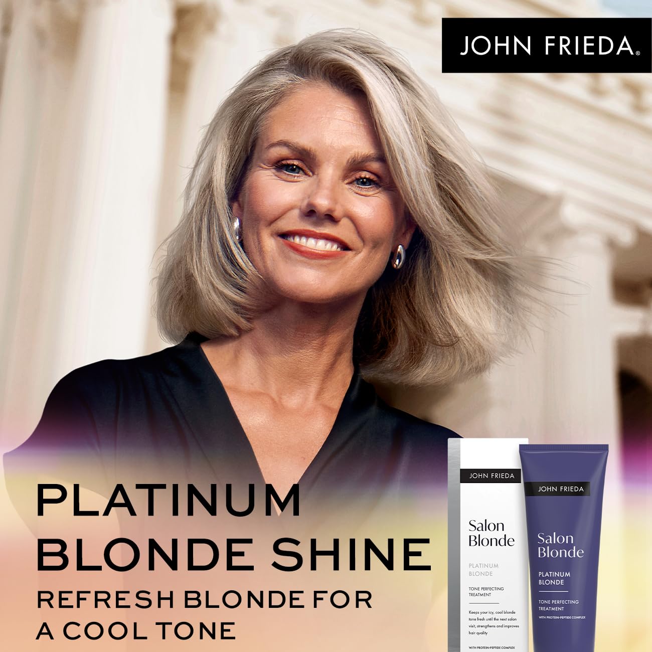 John Frieda Salon Blonde Tone Perfecting Treatments Platinum 120ml for Icy Blondes 4