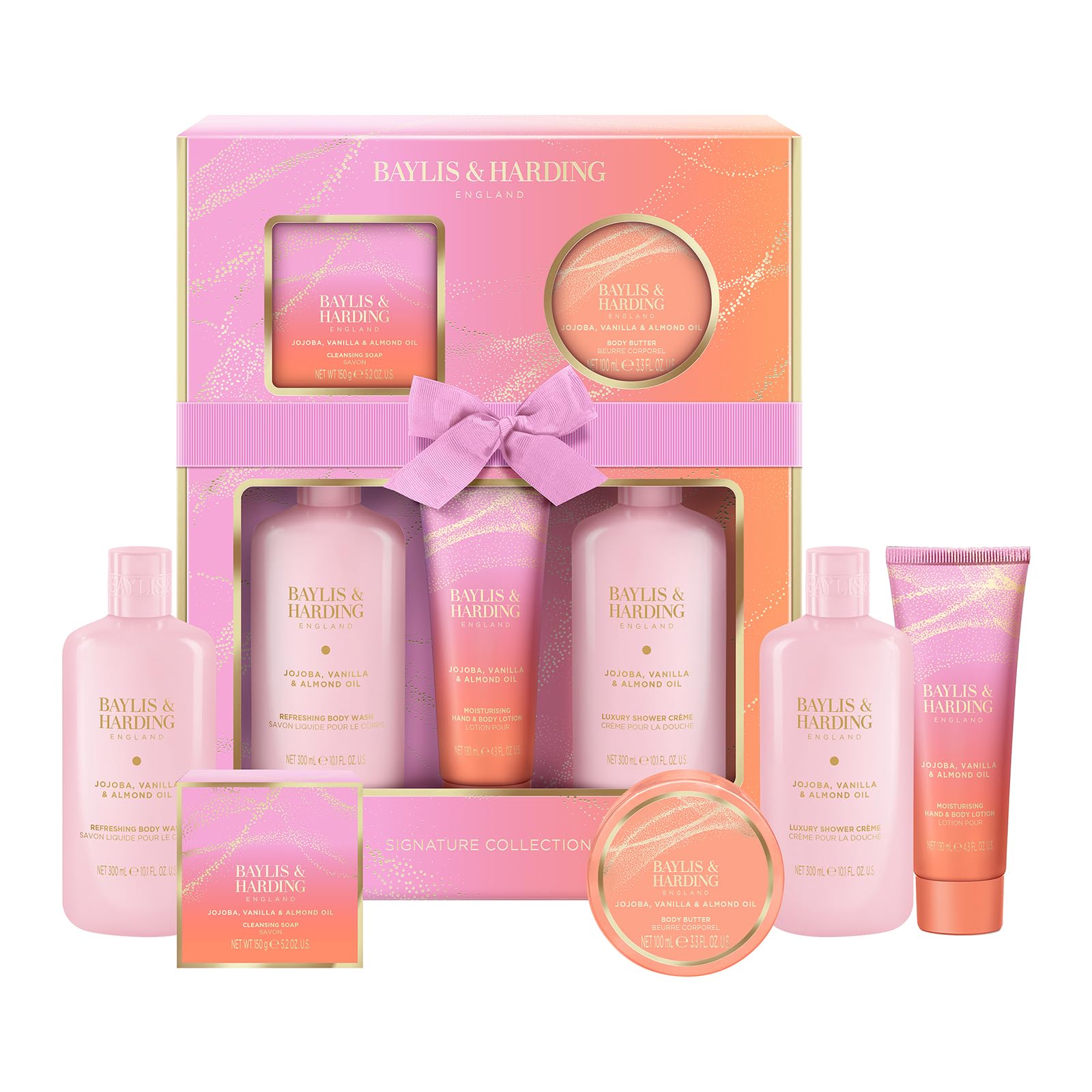 Baylis & Harding Jojoba, Vanilla & Almond Perfect Pamper Gift Set - Vegan Friendly
